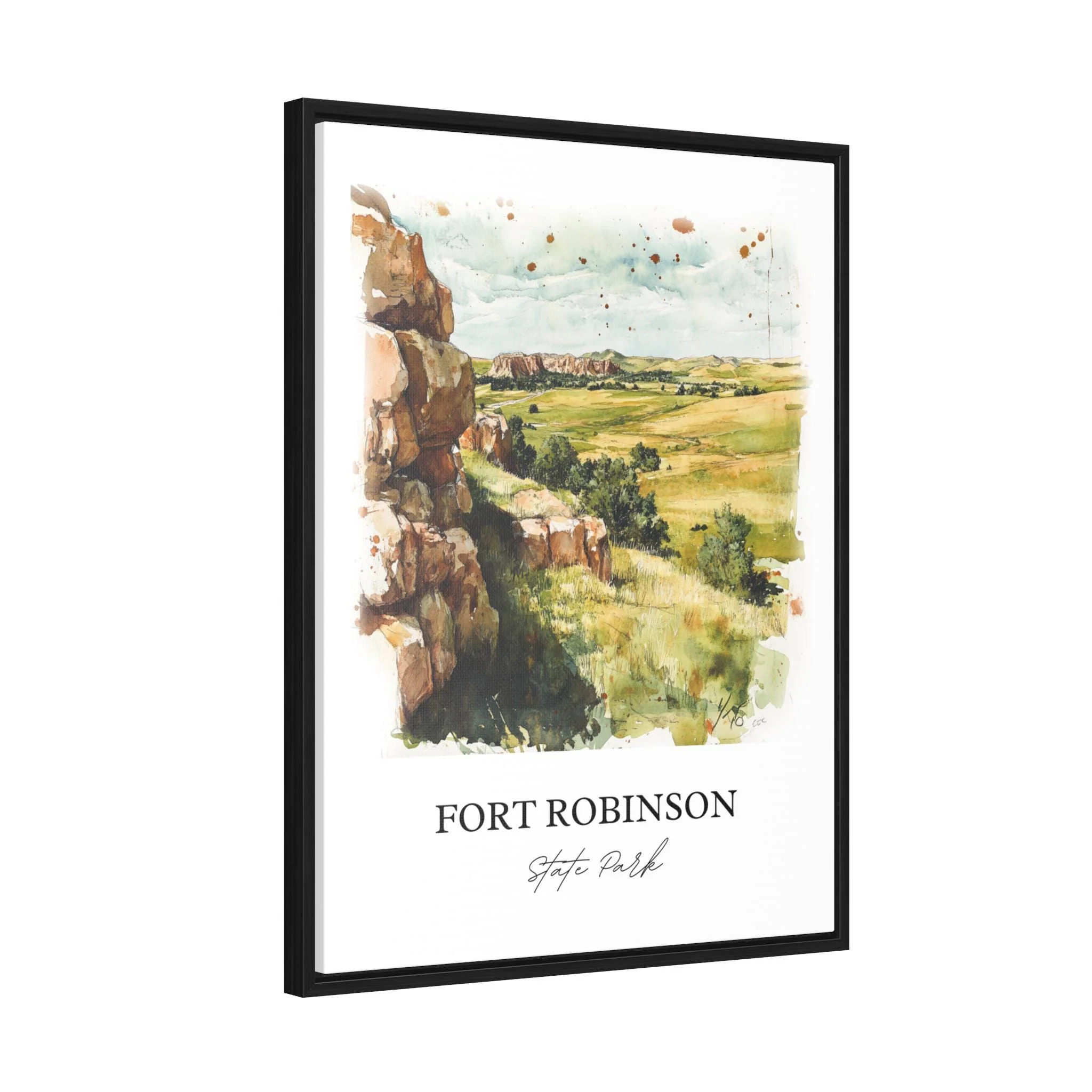 Fort Robinson State Park, USA – Watercolor Art Print - Image 8