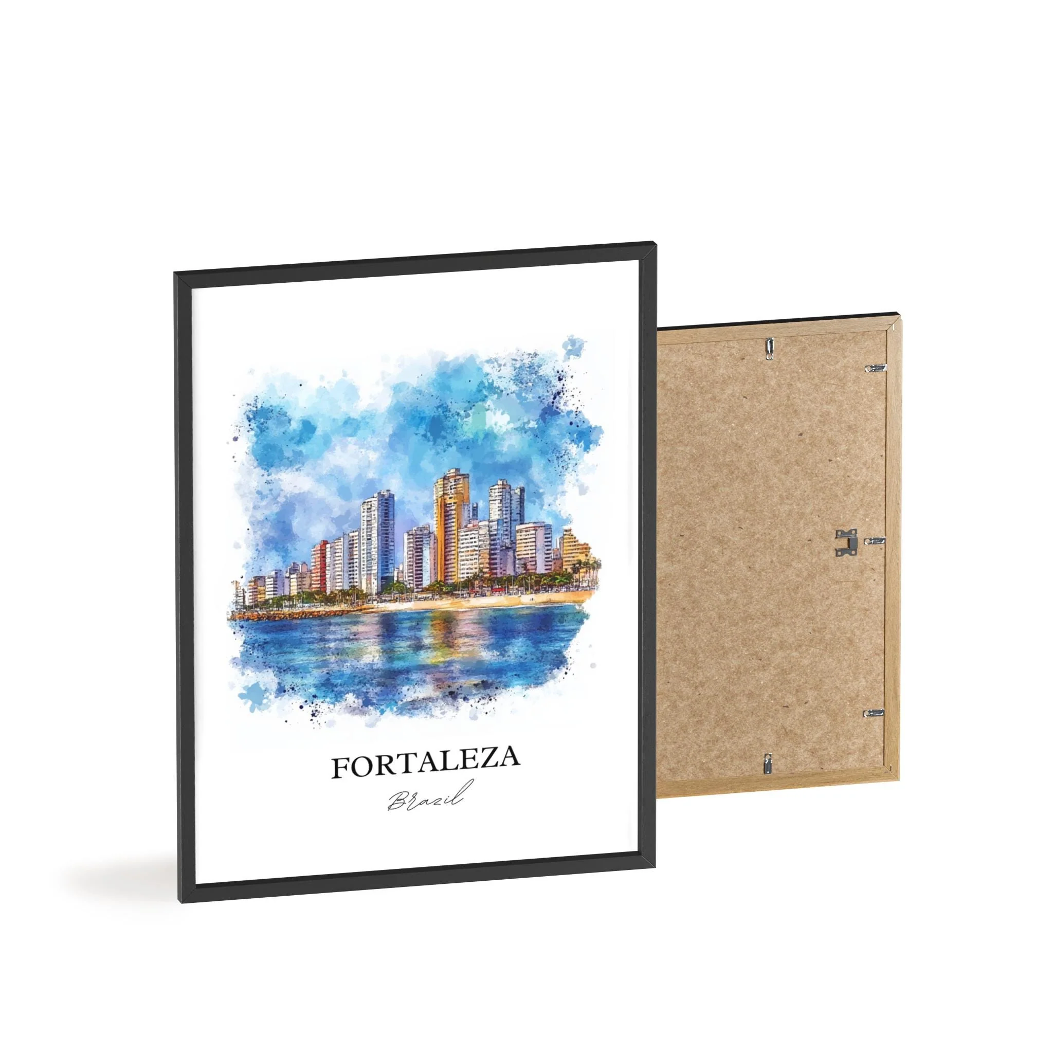Fortaleza, Brazil – Watercolor Art Print - Image 8