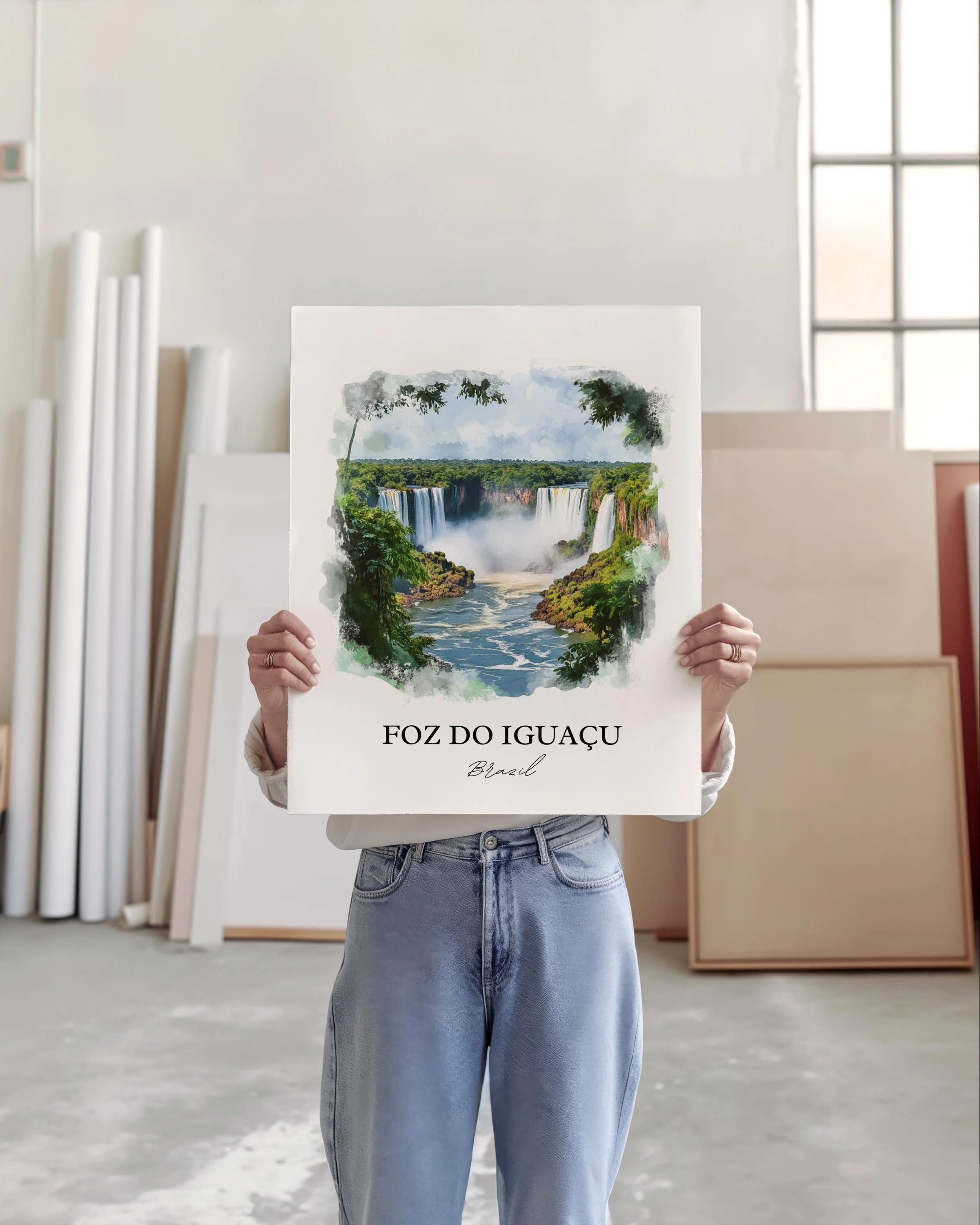 Foz do Iguaçu, Brazil – Watercolor Art Print - Image 3