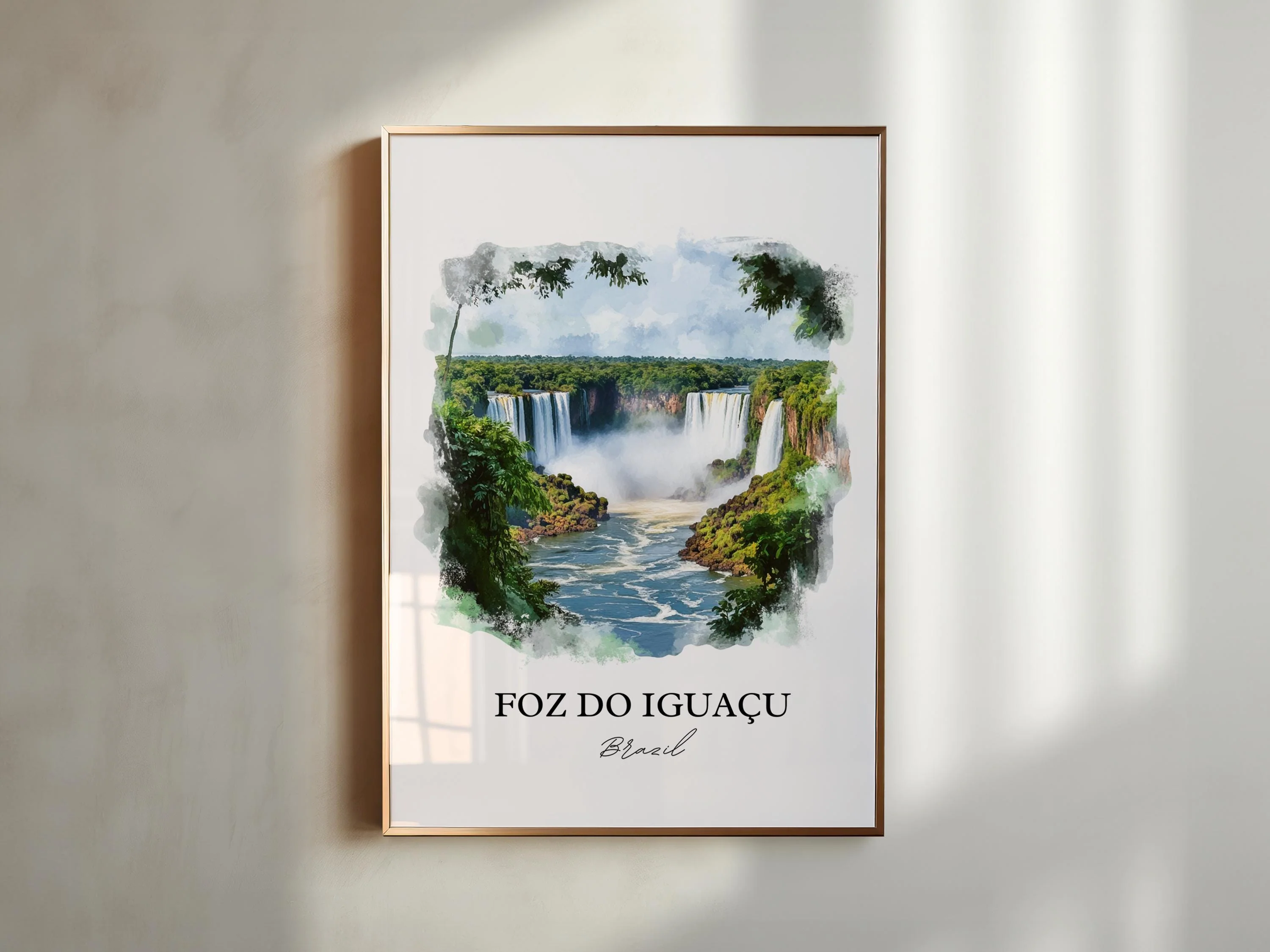 Foz do Iguaçu, Brazil – Watercolor Art Print - Image 4