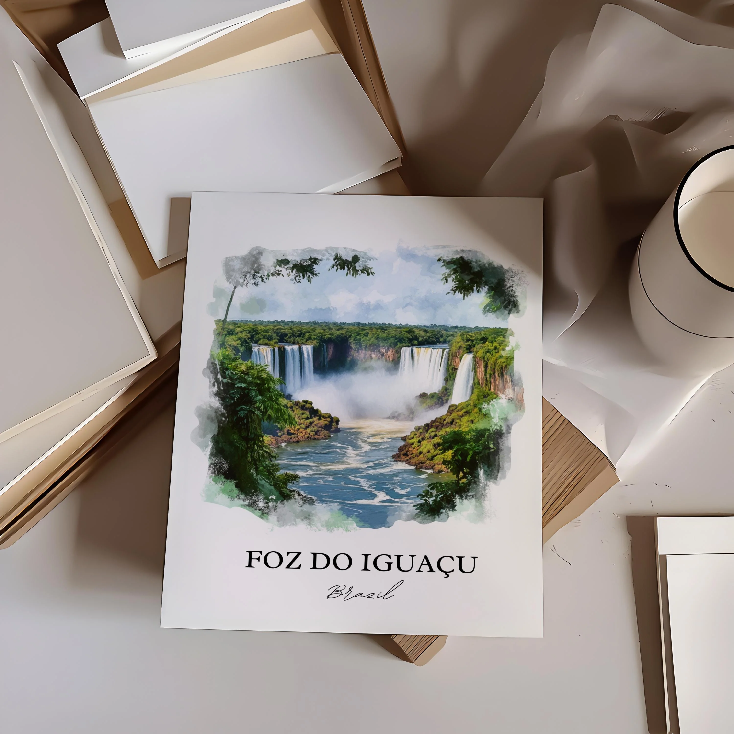 Foz do Iguaçu, Brazil – Watercolor Art Print - Image 6