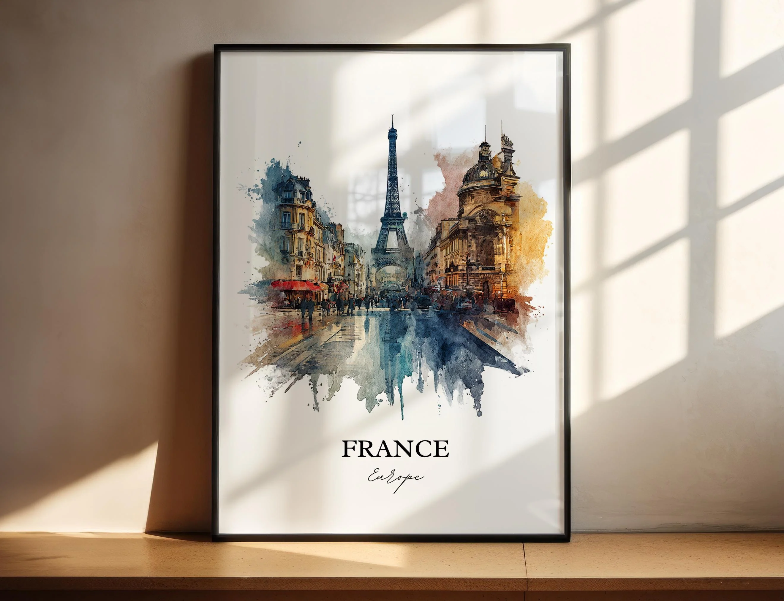 France, France – Watercolor Art Print