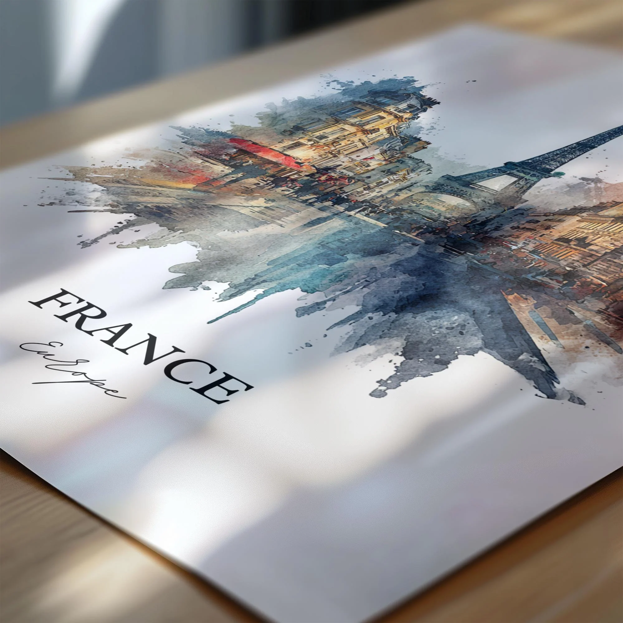 France, France – Watercolor Art Print - Image 2