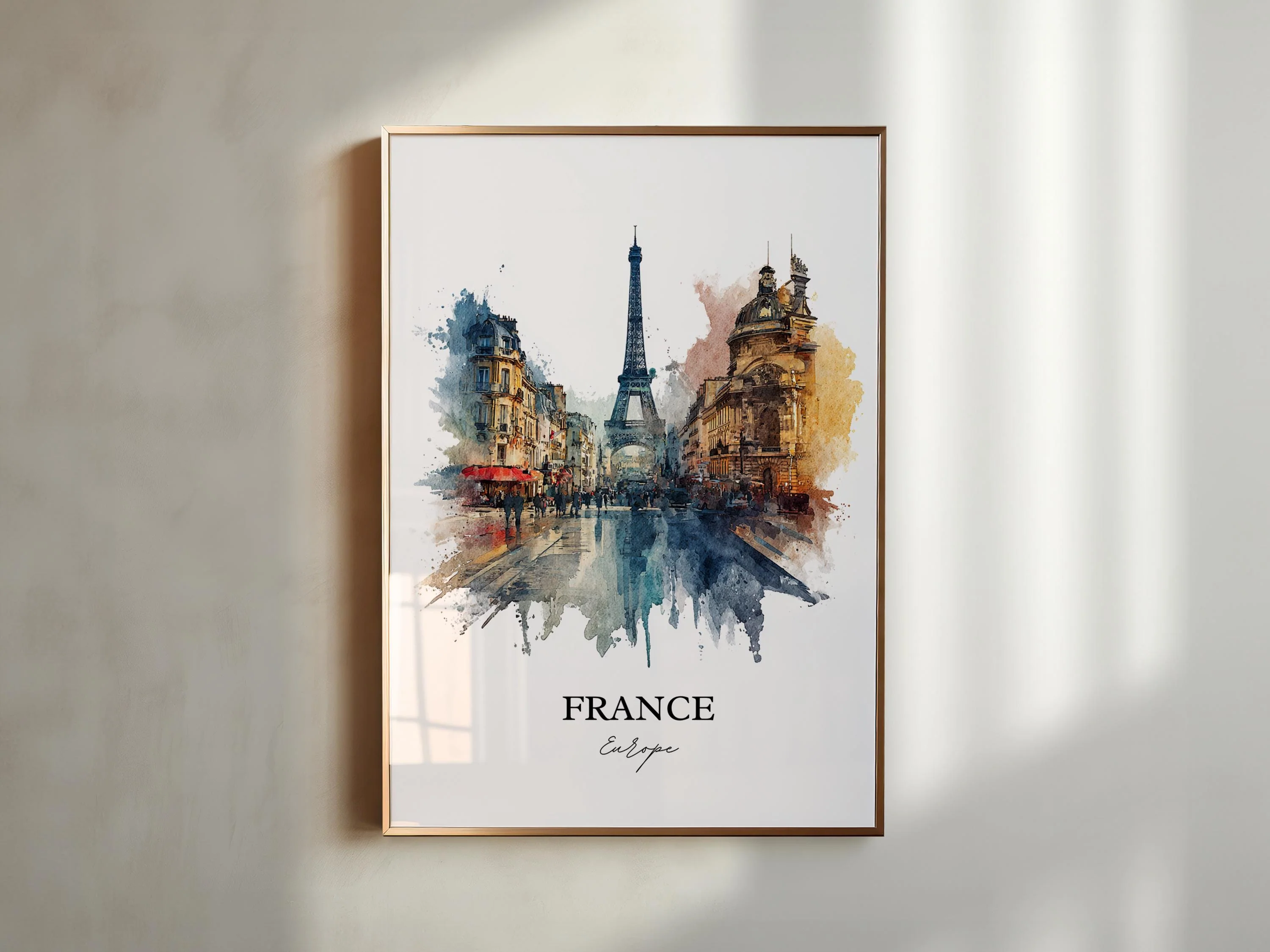 France, France – Watercolor Art Print - Image 3