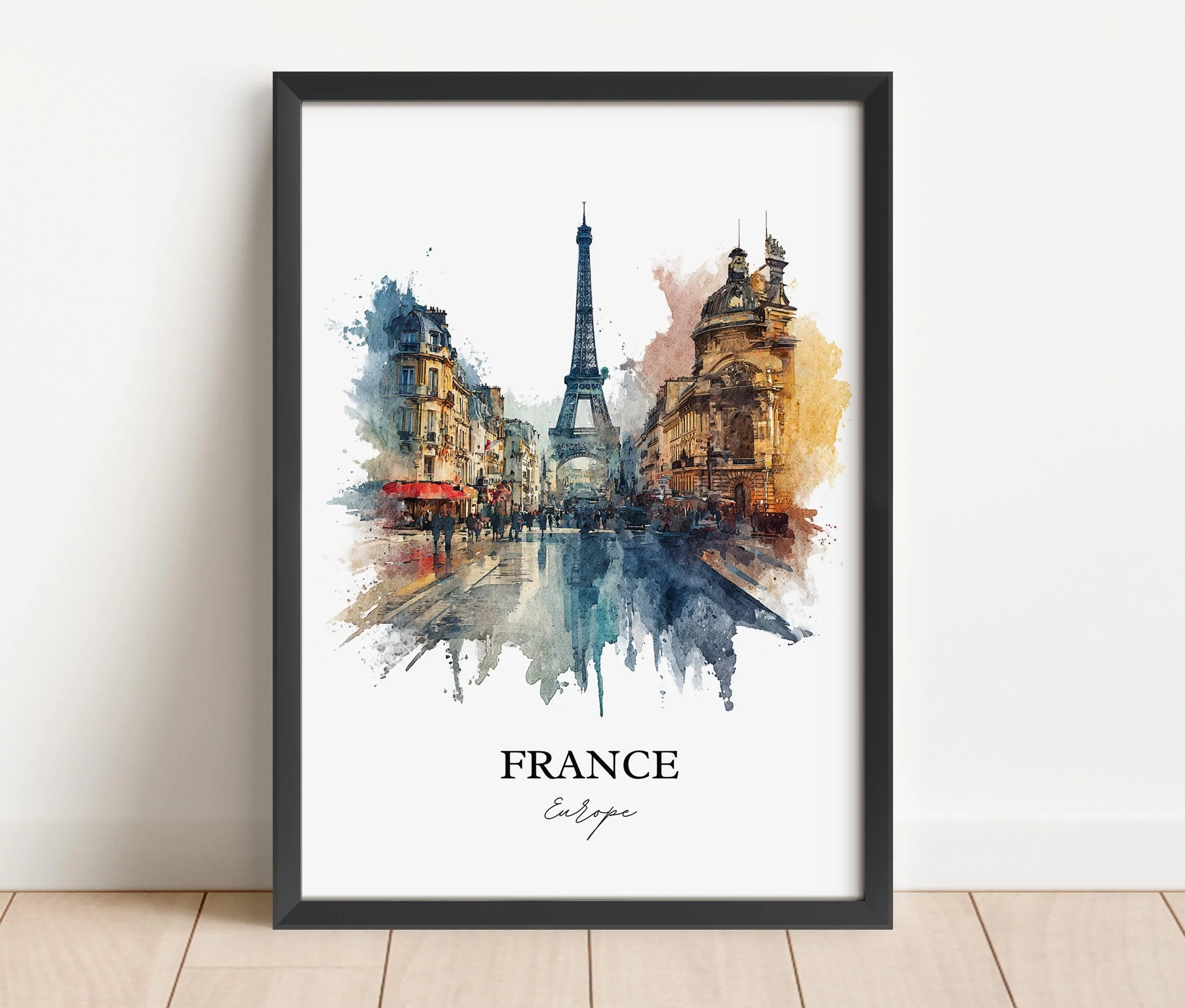 France, France – Watercolor Art Print - Image 4