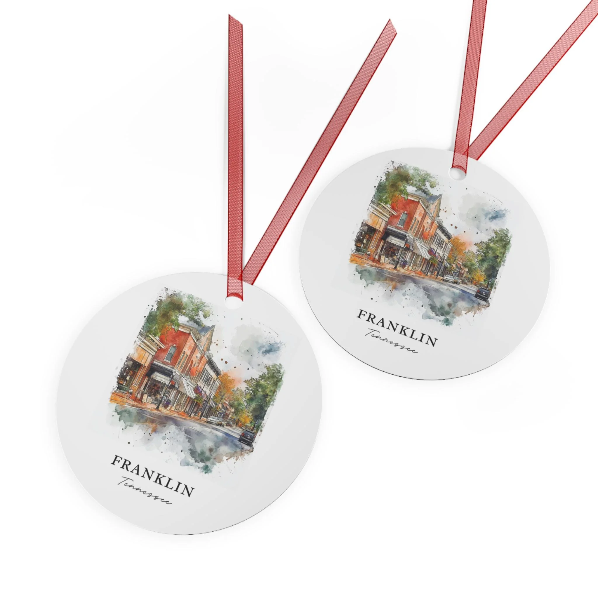 Franklin TN Ornament: Unique Franklin Souvenir, Franklin Xmas Decor, and Authentic Franklin Tennessee Gift - Image 2