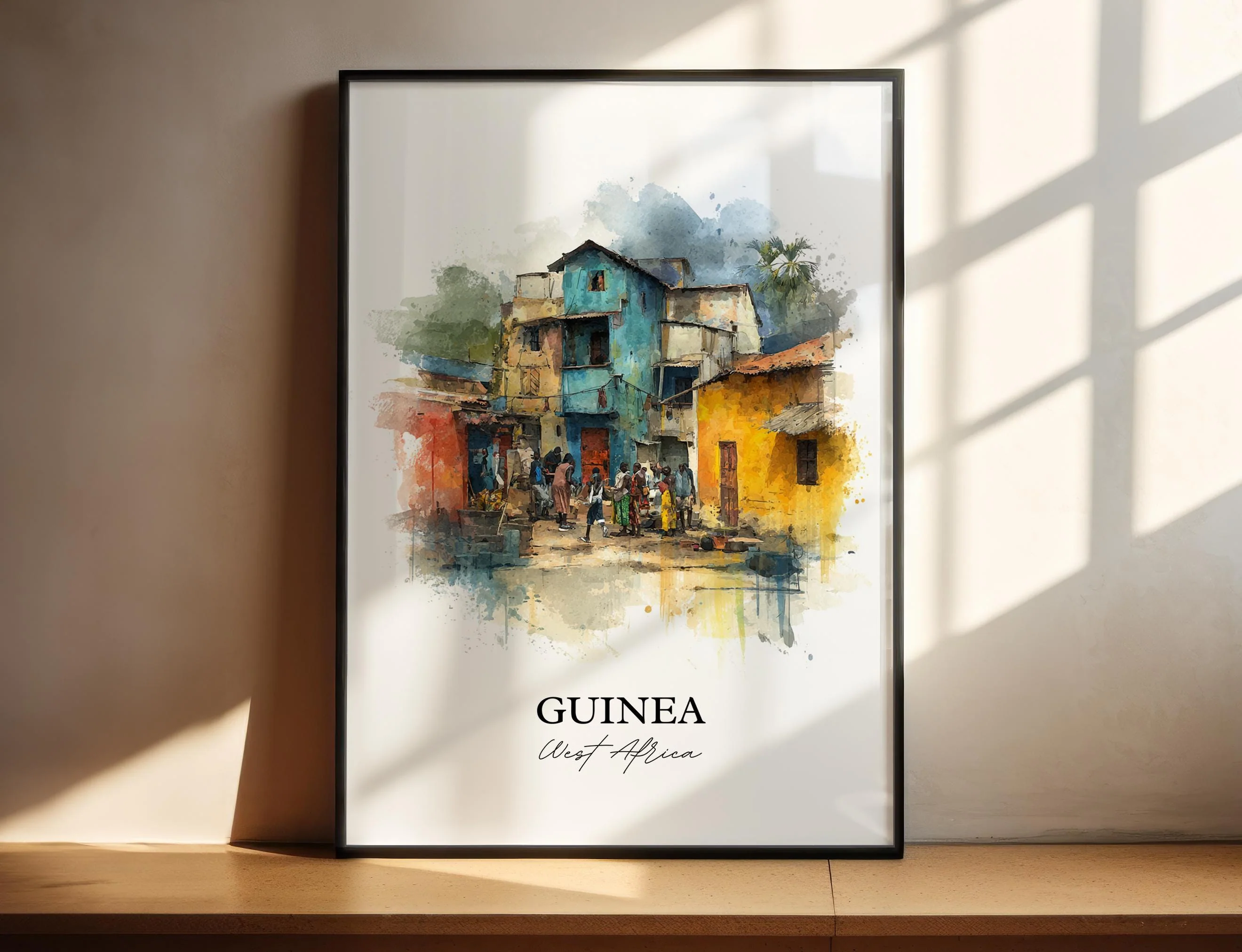 French Guiana, South America – Watercolor Art Print