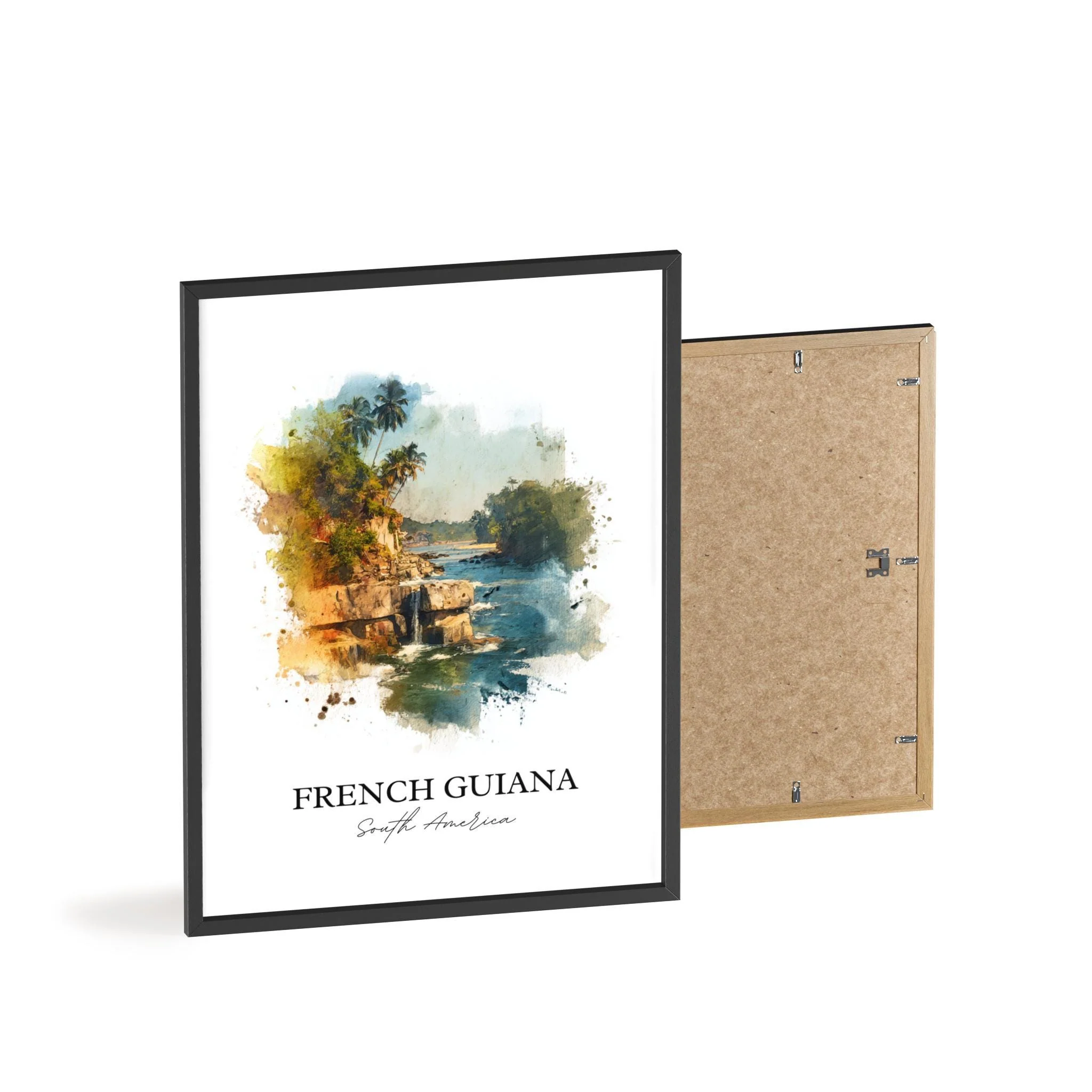 French Guiana, South America – Watercolor Art Print - Image 8