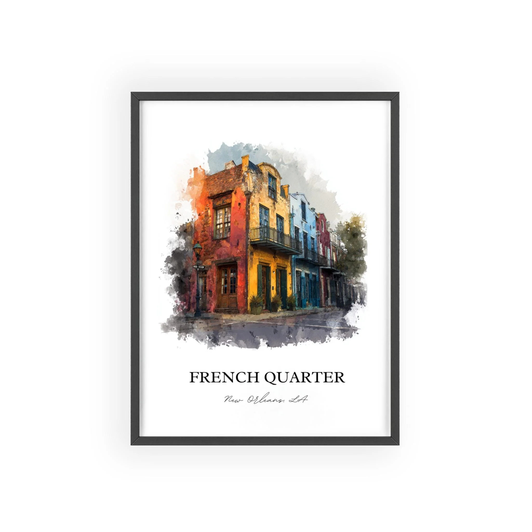 New Orleans, USA – Watercolor Art Print - Image 10