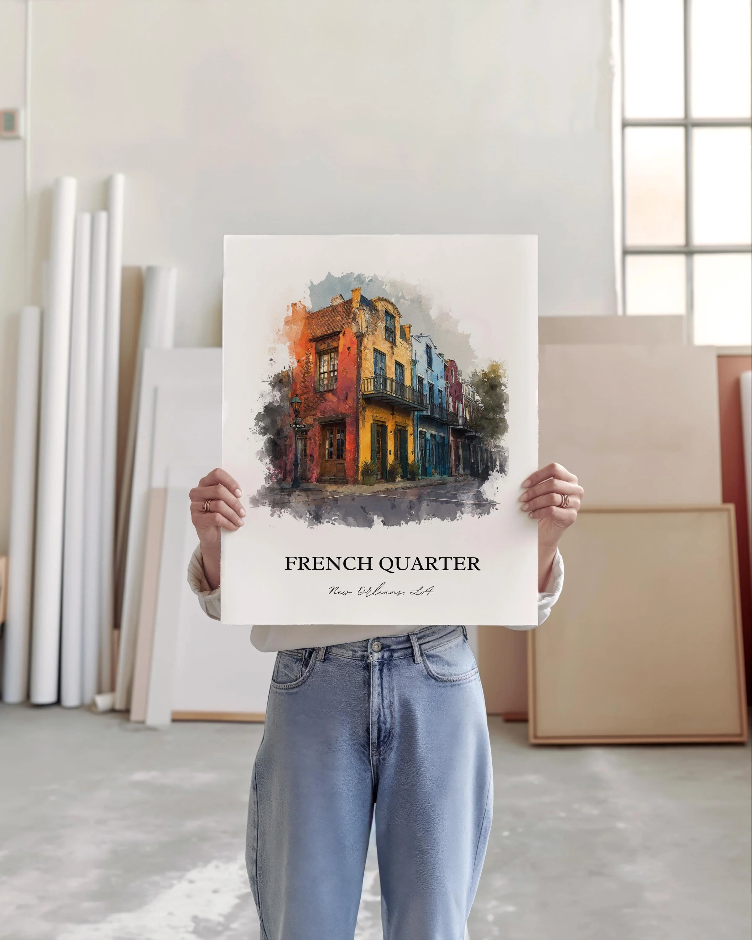 New Orleans, USA – Watercolor Art Print - Image 3