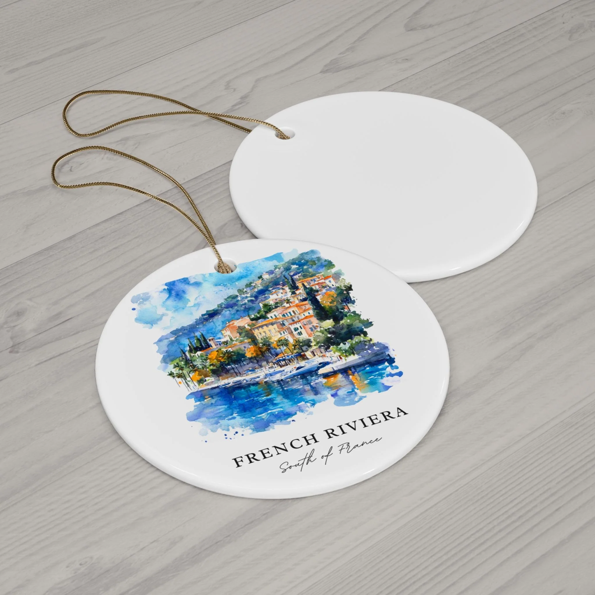 French Riviera, South of France Christmas Ornament - Image 2