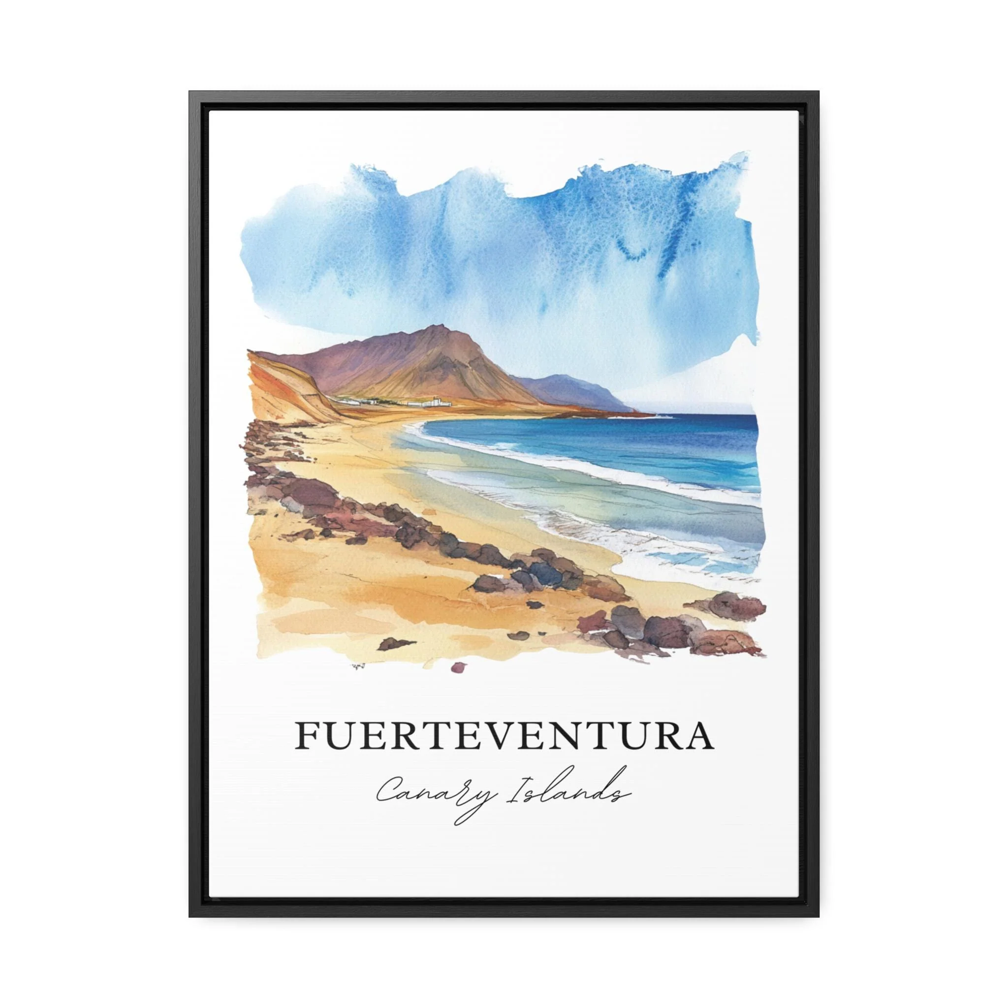 Fuerteventura, Canary Islands – Watercolor Art Print - Image 6