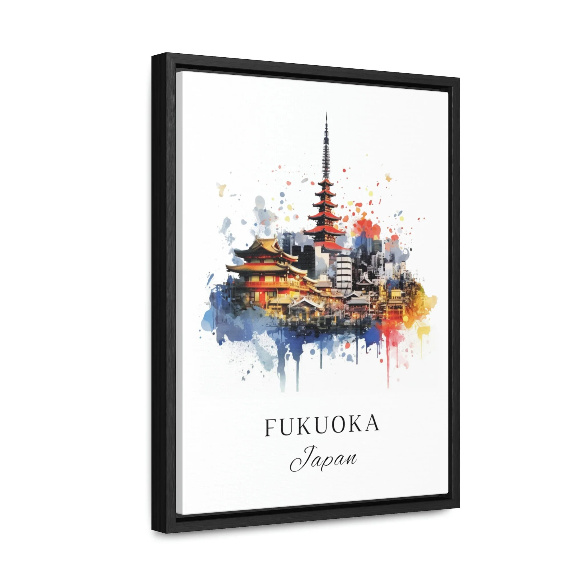 Fukuoka, Japan – Watercolor Art Print - Image 5