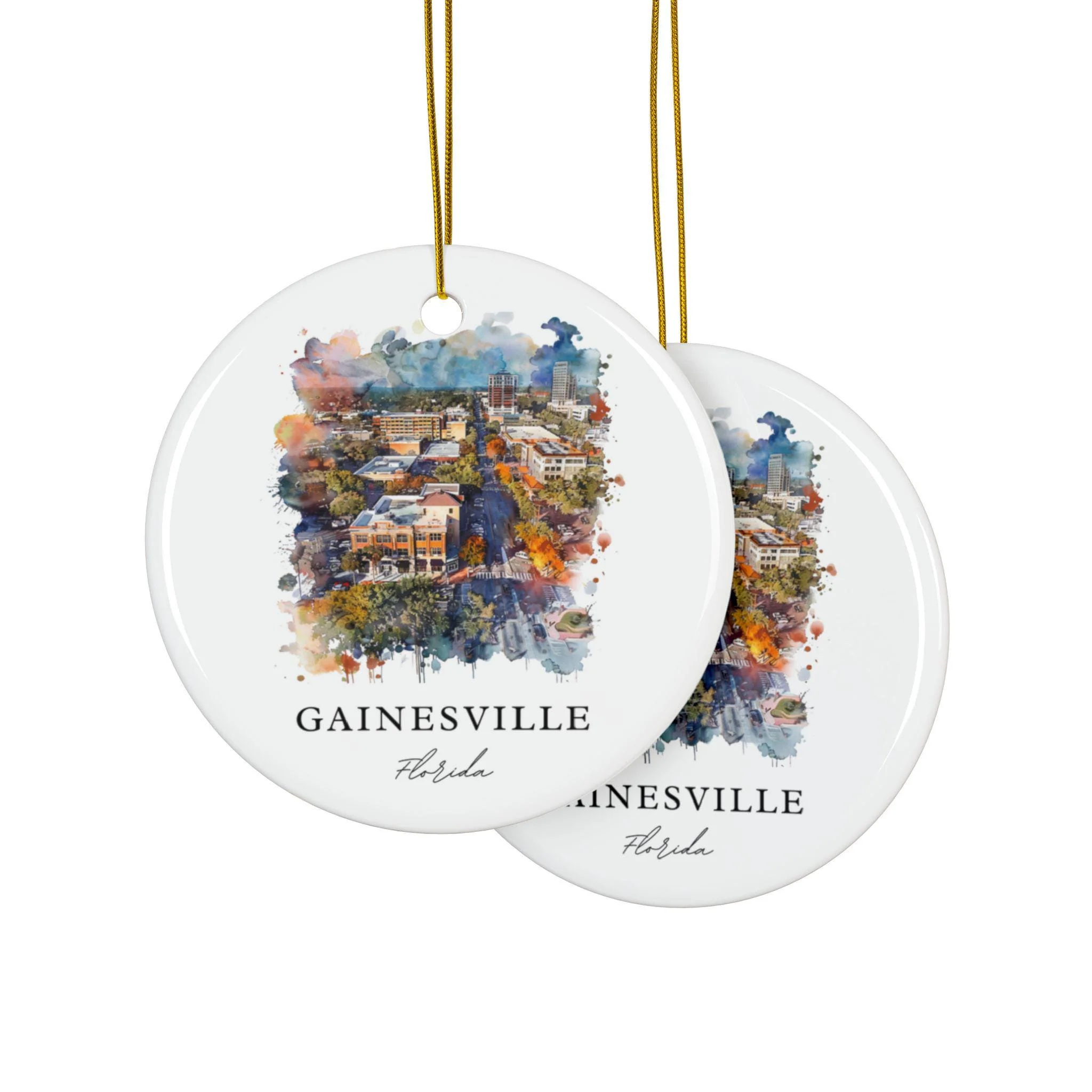 Gainesville FL Ornament: Gainesville Souvenir, Gainesville FL Decor, and Authentic Univ of Florida Christmas Gift - Image 4