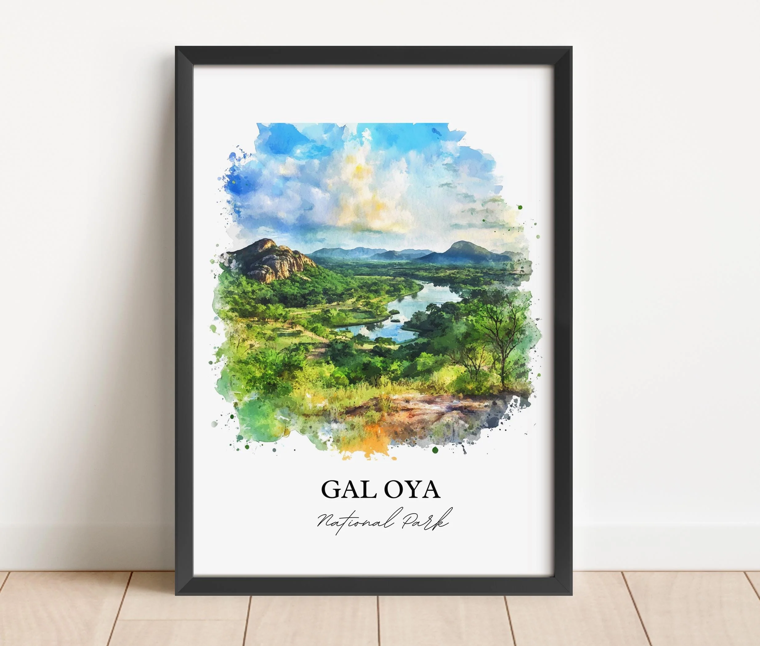 Gal Oya National Park, Sri Lanka – Watercolor Art Print - Image 6