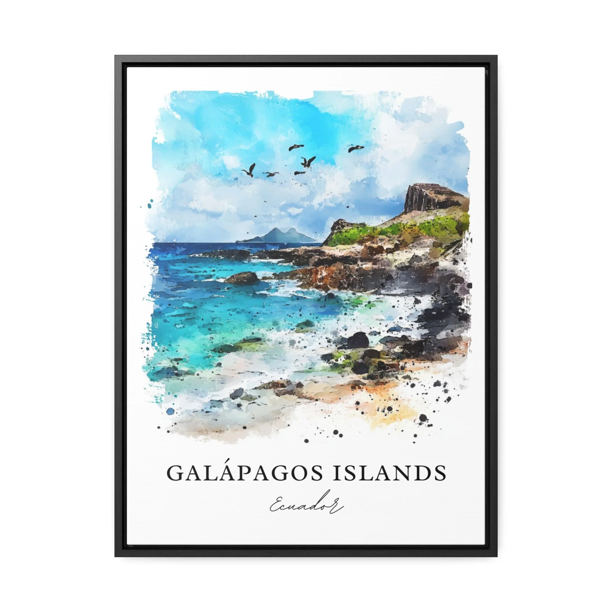 Galapagos Islands, Ecuador – Watercolor Art Print - Image 5