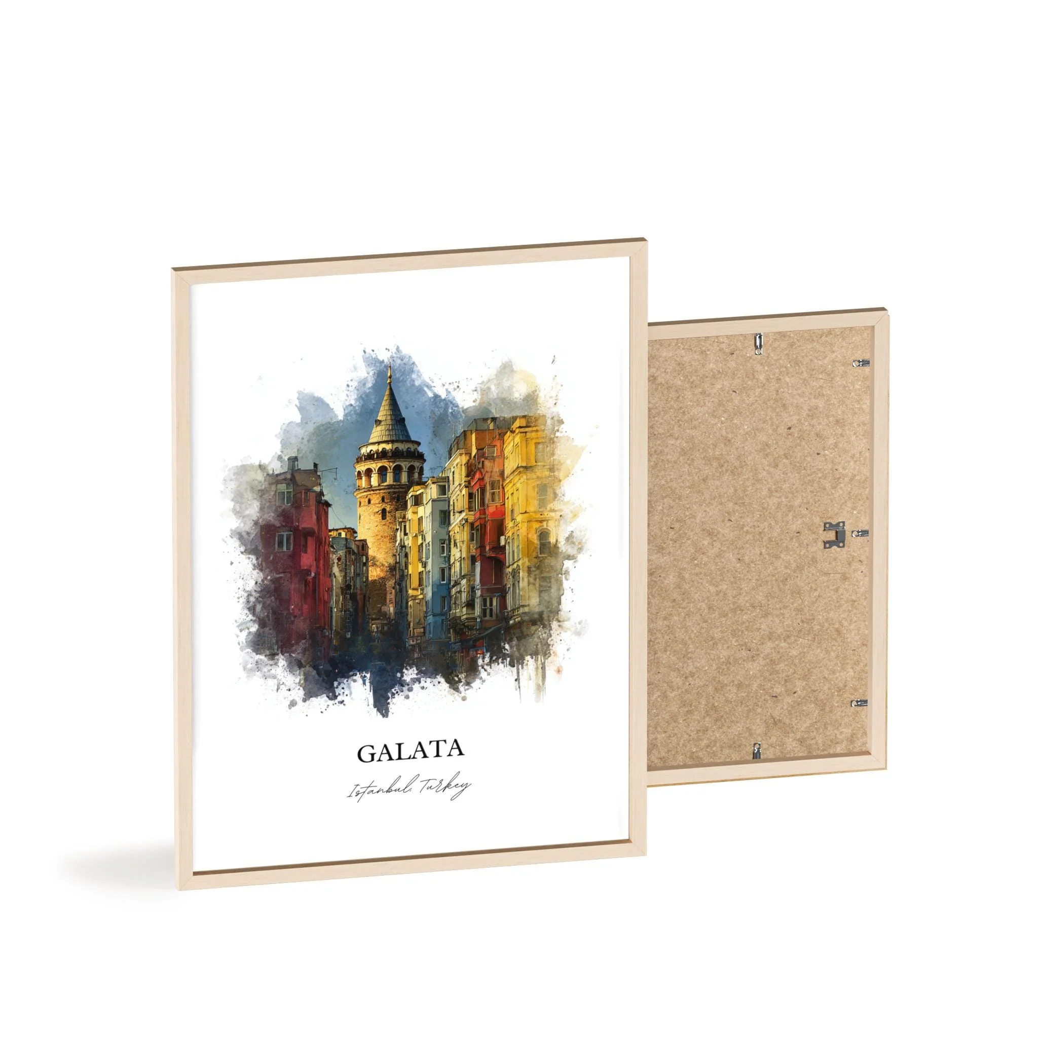 Galata, Turkey – Watercolor Art Print - Image 4