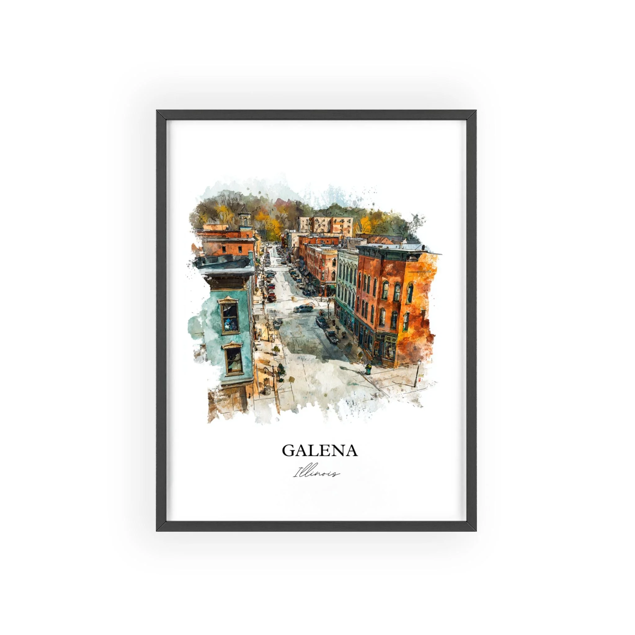 Galena, Illinois – Watercolor Art Print - Image 10