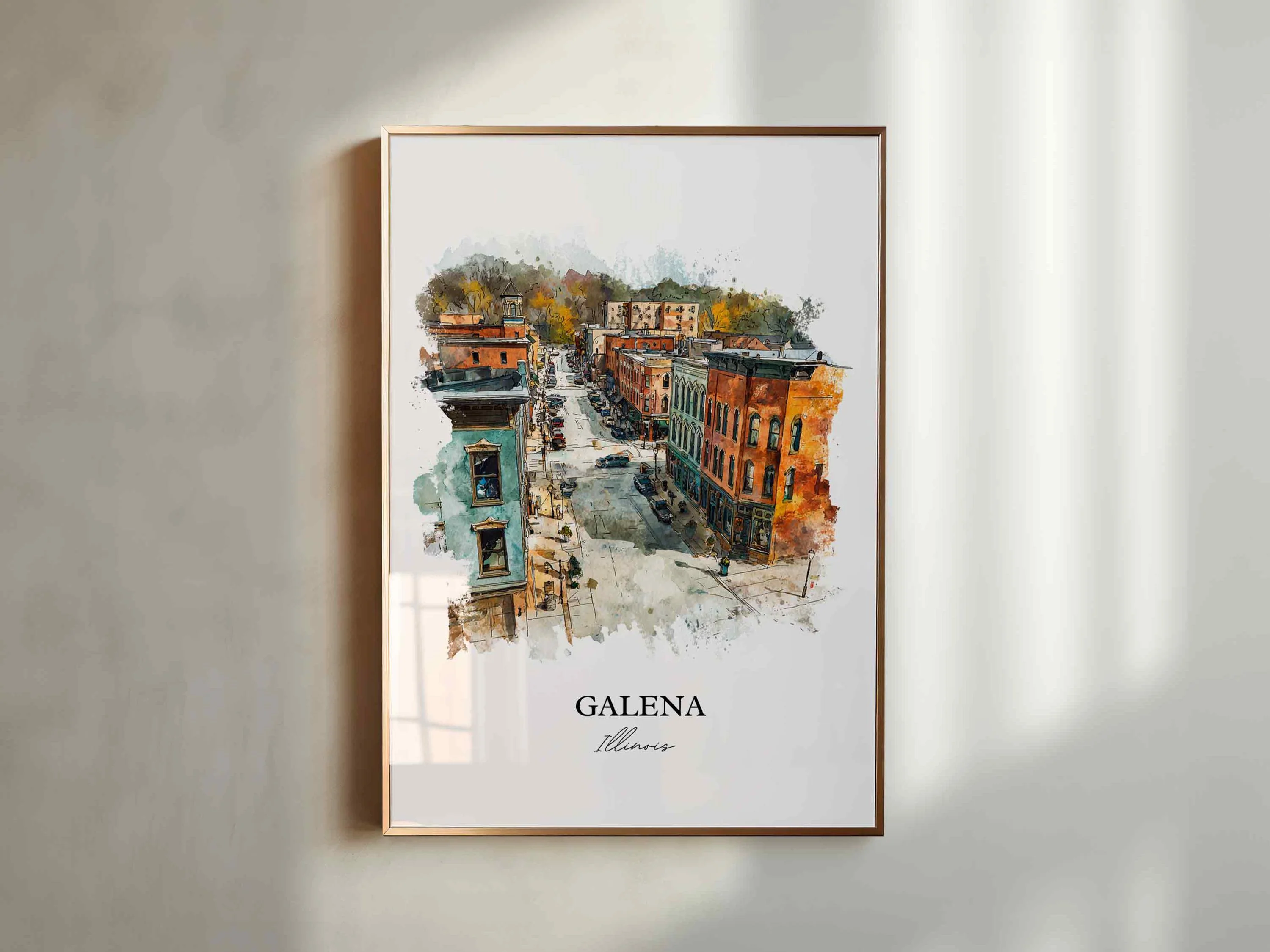 Galena, Illinois – Watercolor Art Print - Image 6