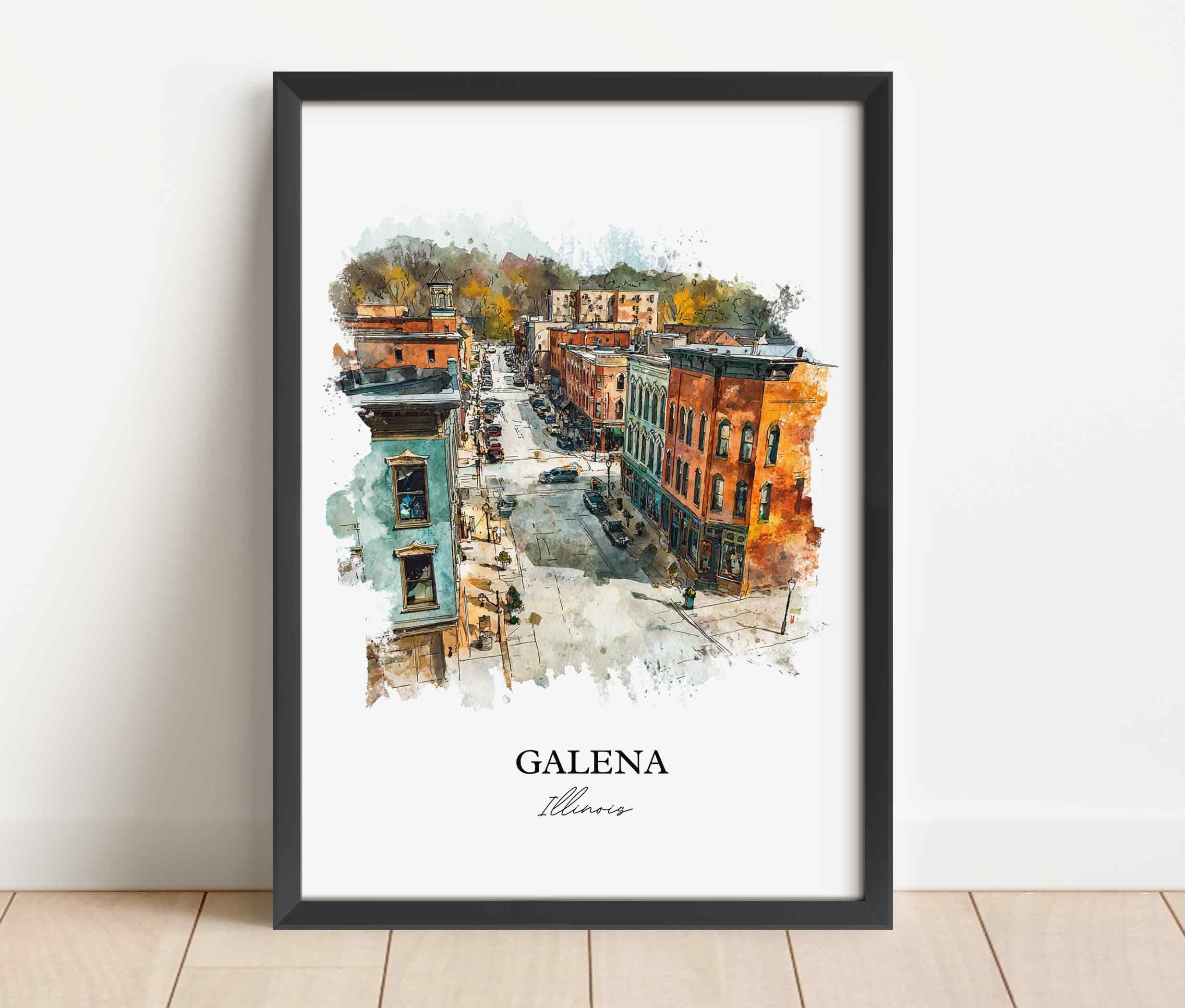 Galena, Illinois – Watercolor Art Print - Image 7
