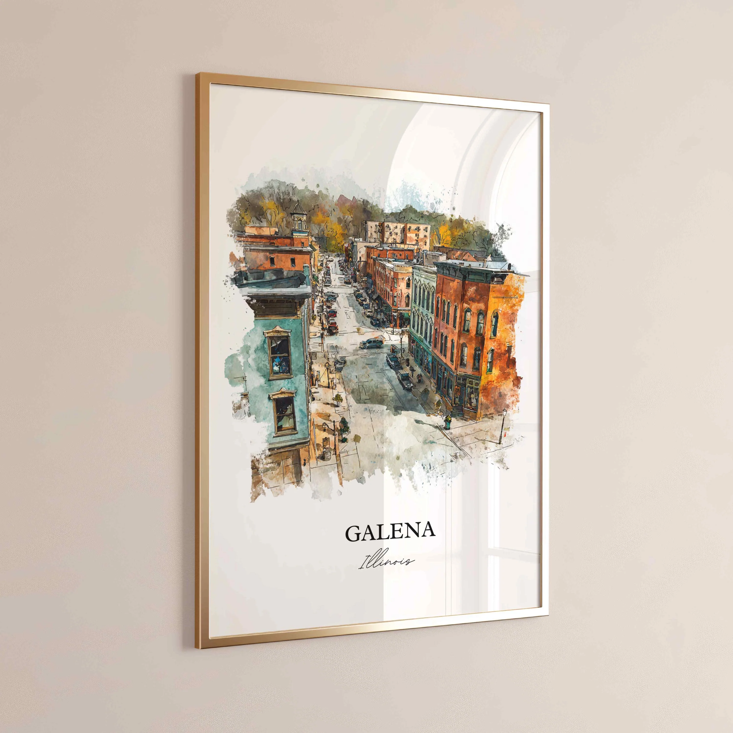 Galena, Illinois – Watercolor Art Print - Image 8