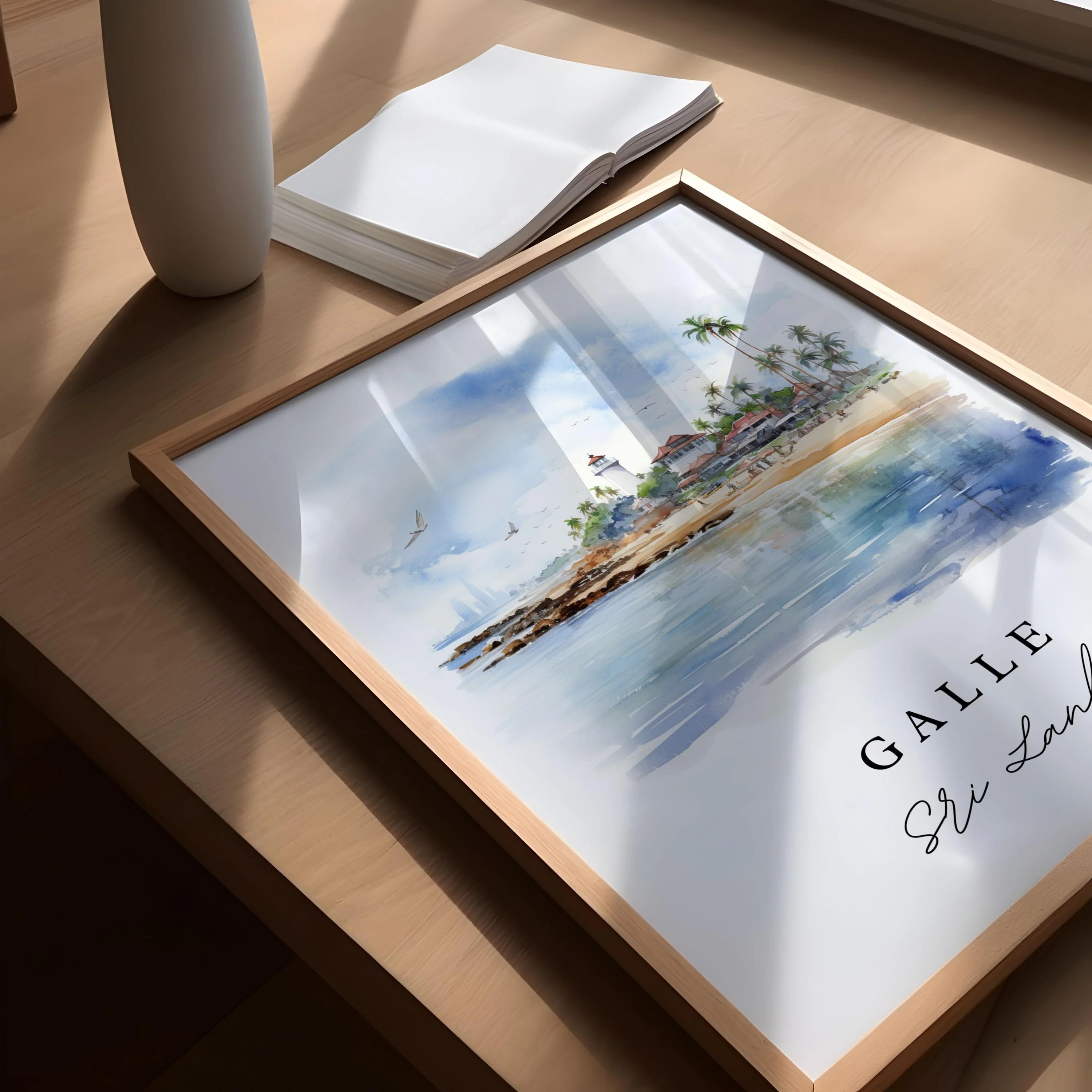 Galle, Sri Lanka – Watercolor Art Print - Image 3
