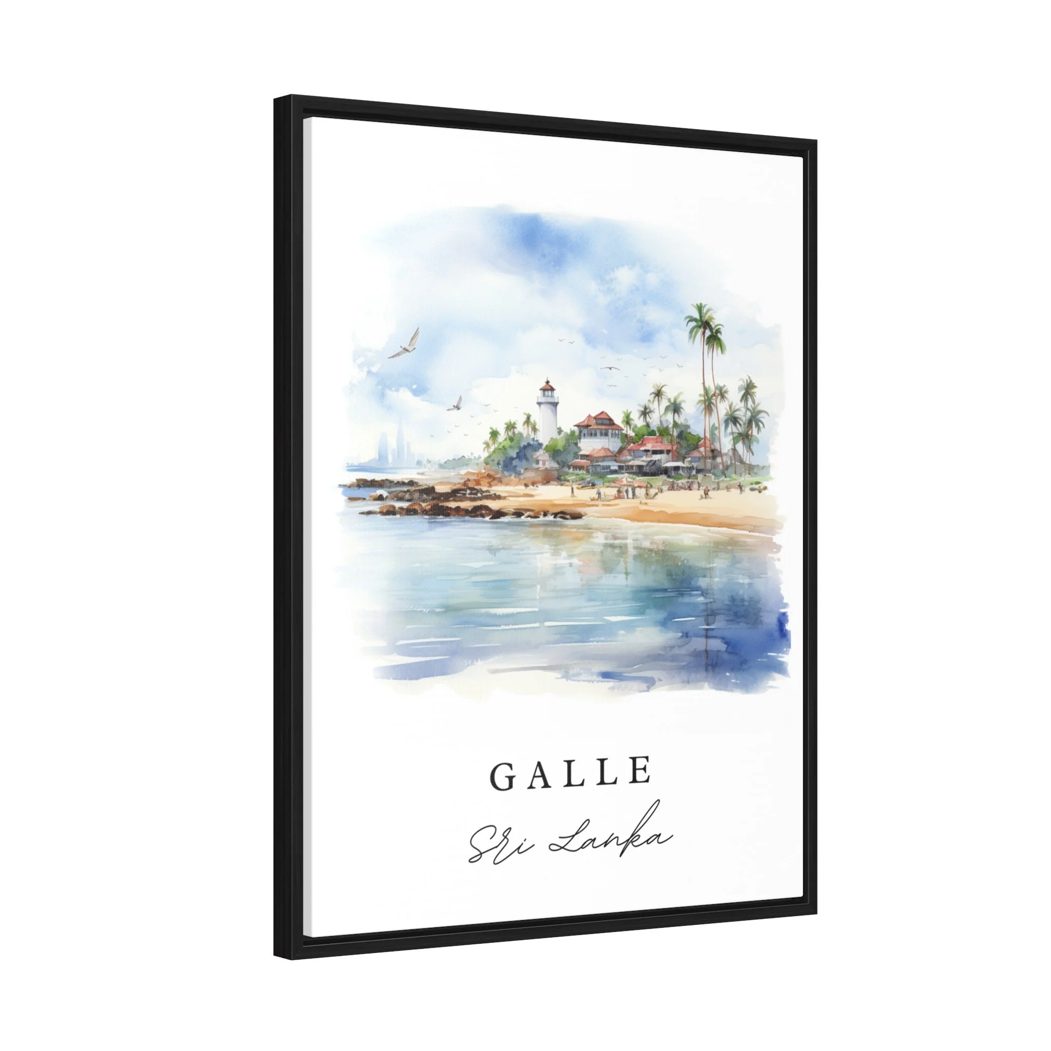 Galle, Sri Lanka – Watercolor Art Print - Image 7
