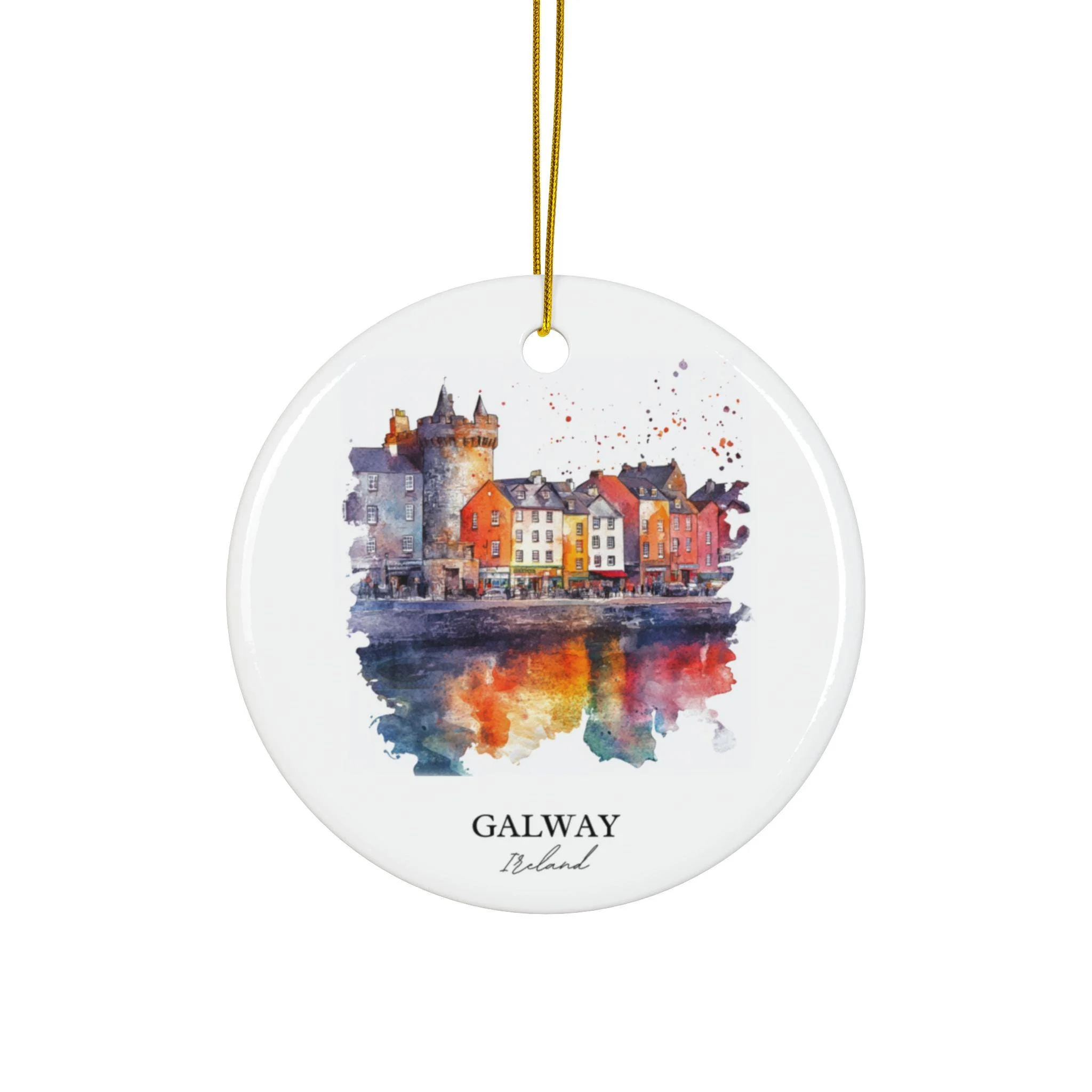 Galway Ireland Ornament: Unique Galway Souvenir, Galway Xmas Decor, and Authentic Galway Ireland Gift