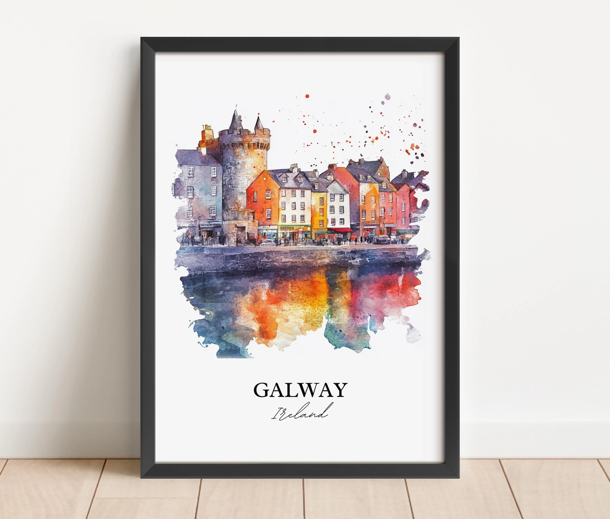 Galway, Ireland – Watercolor Art Print - Image 5