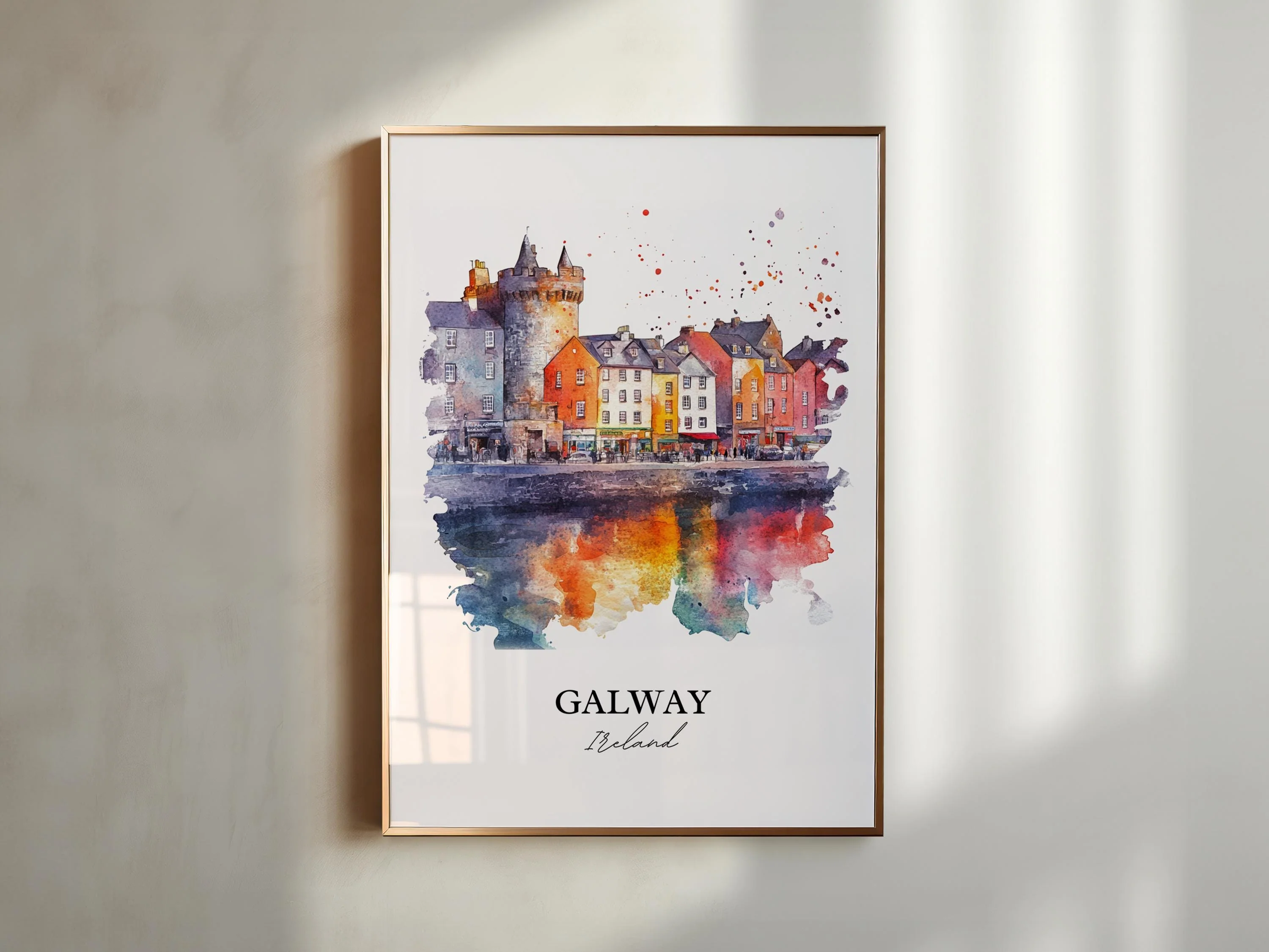 Galway, Ireland – Watercolor Art Print - Image 6