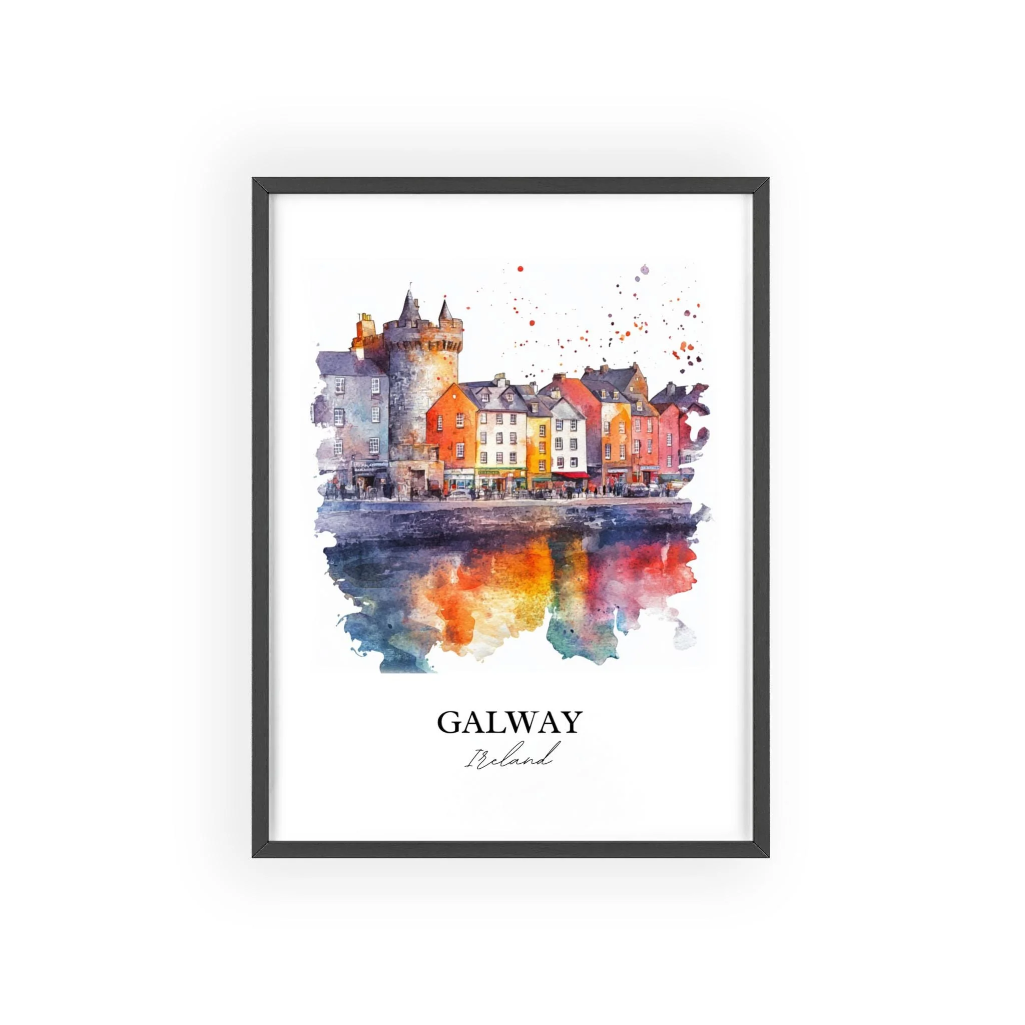 Galway, Ireland – Watercolor Art Print - Image 7