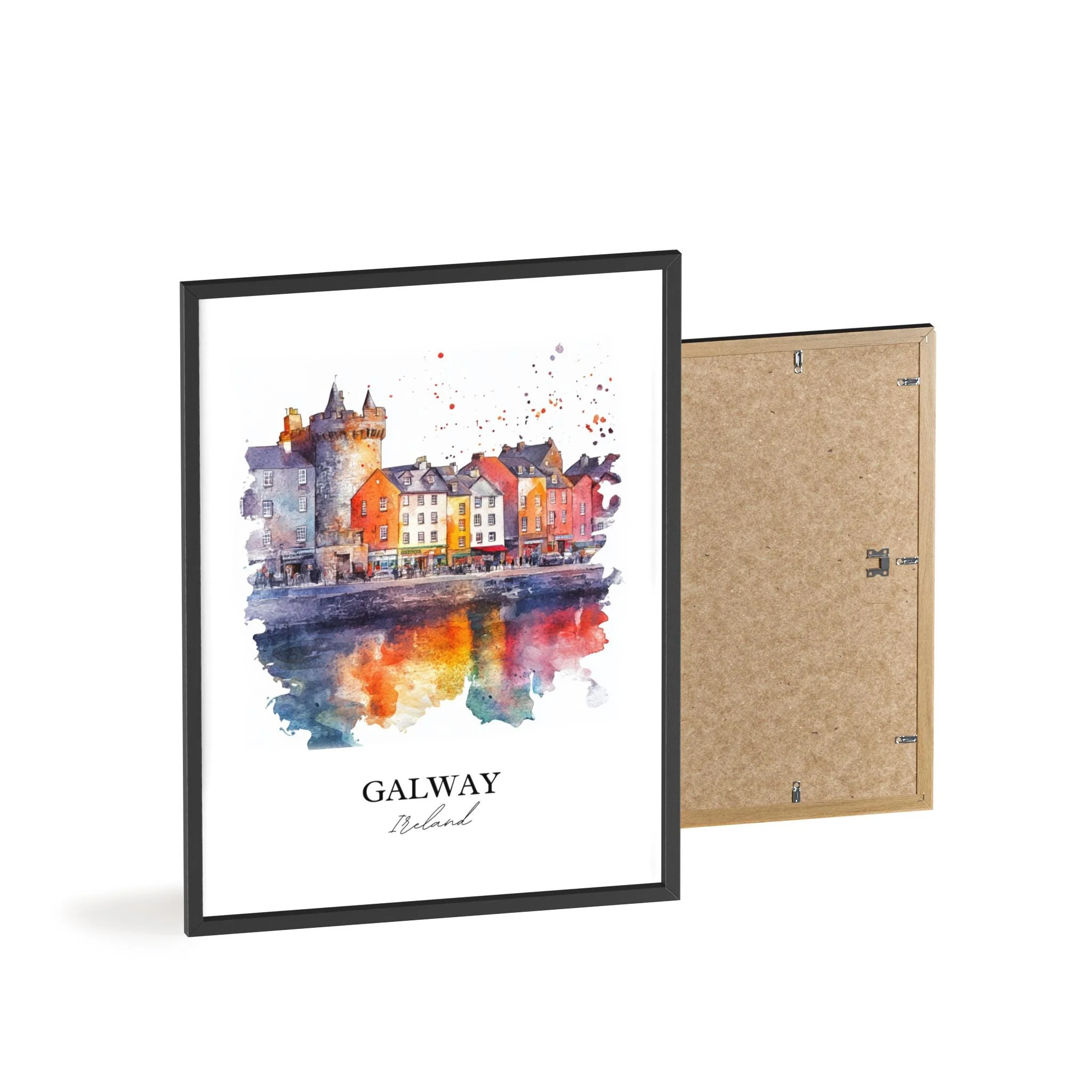 Galway, Ireland – Watercolor Art Print - Image 8