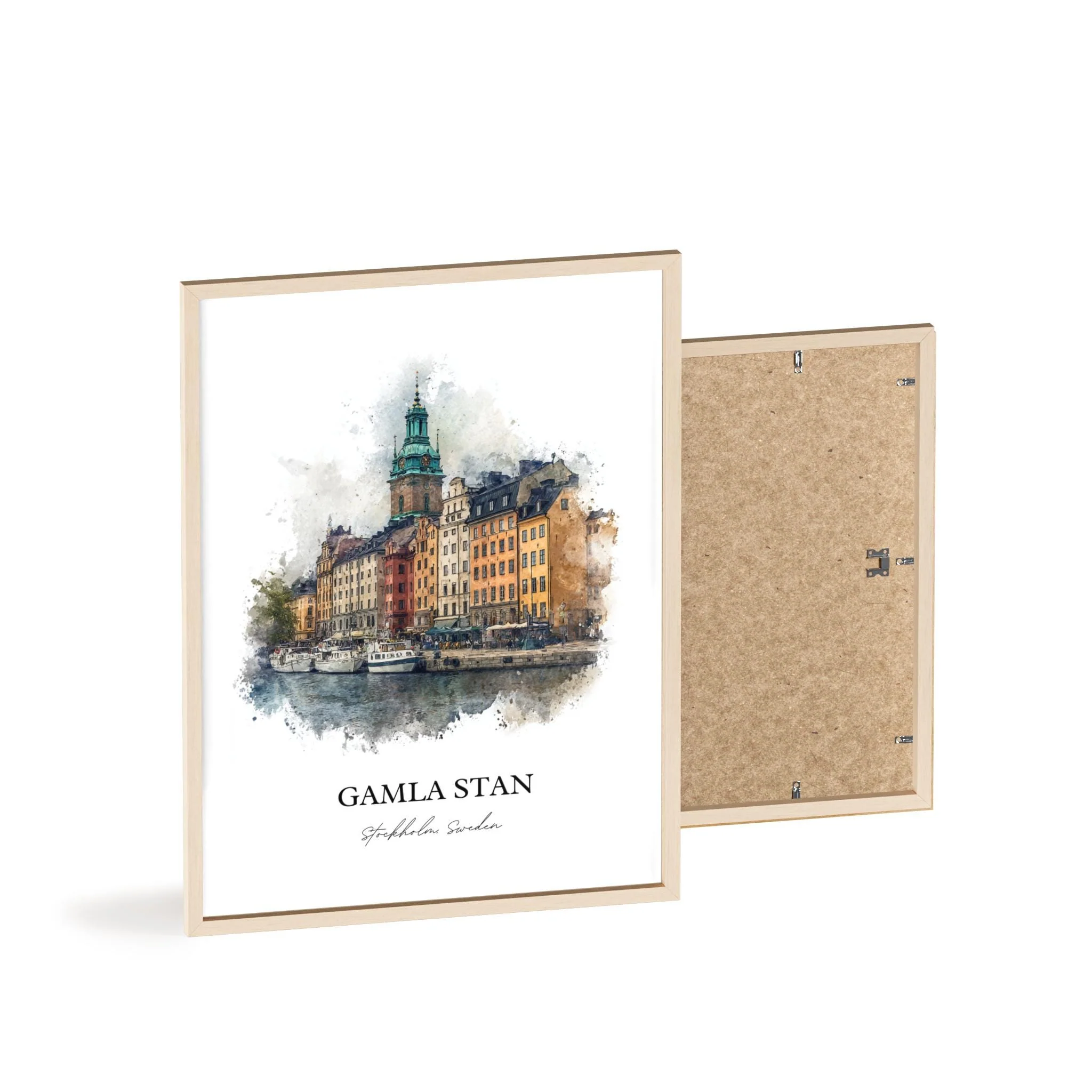 Gamla Stan, Sweden – Watercolor Art Print - Image 13