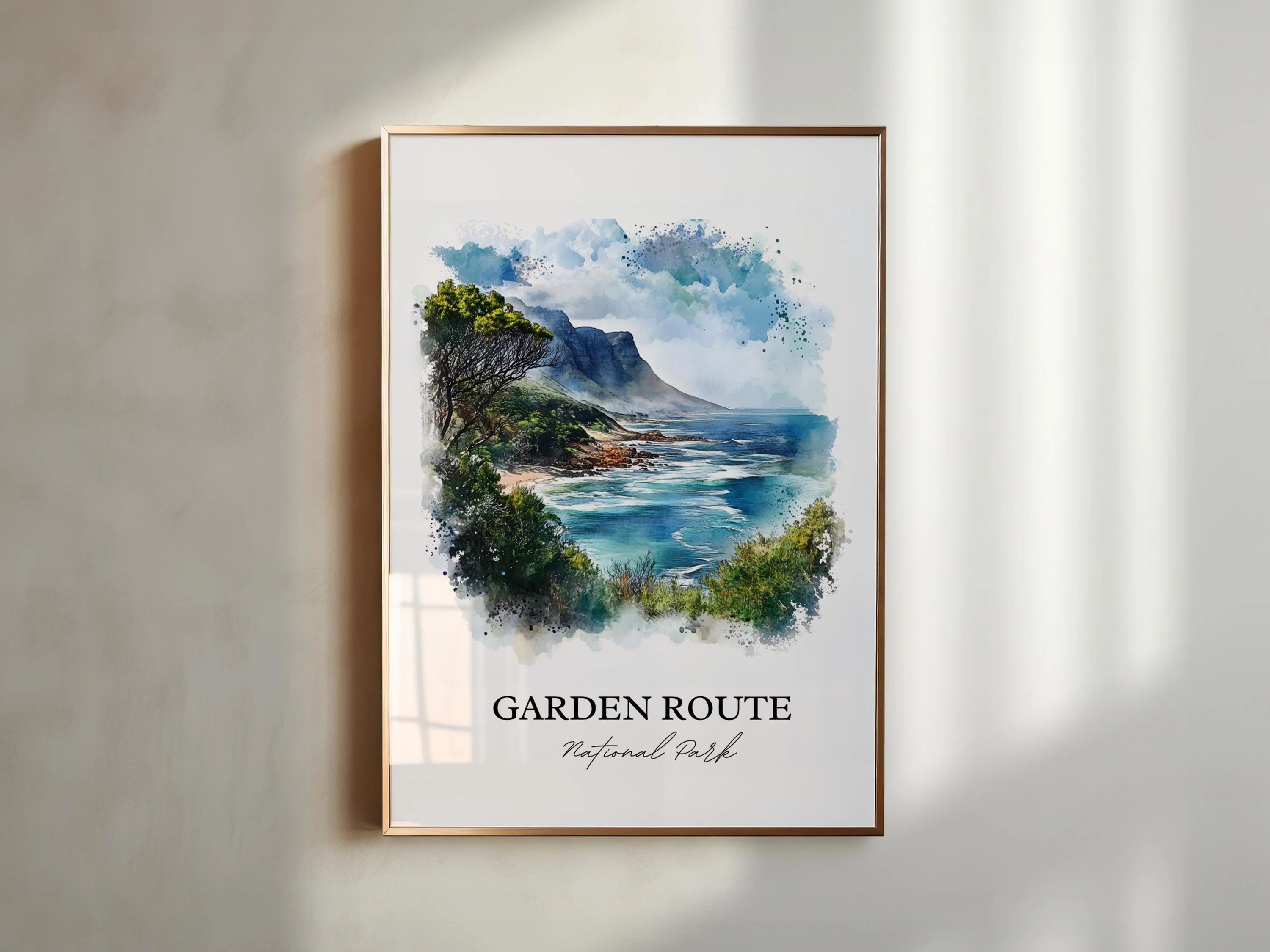 Garden Route National Park, South Africa – Watercolor Art Print - Image 5