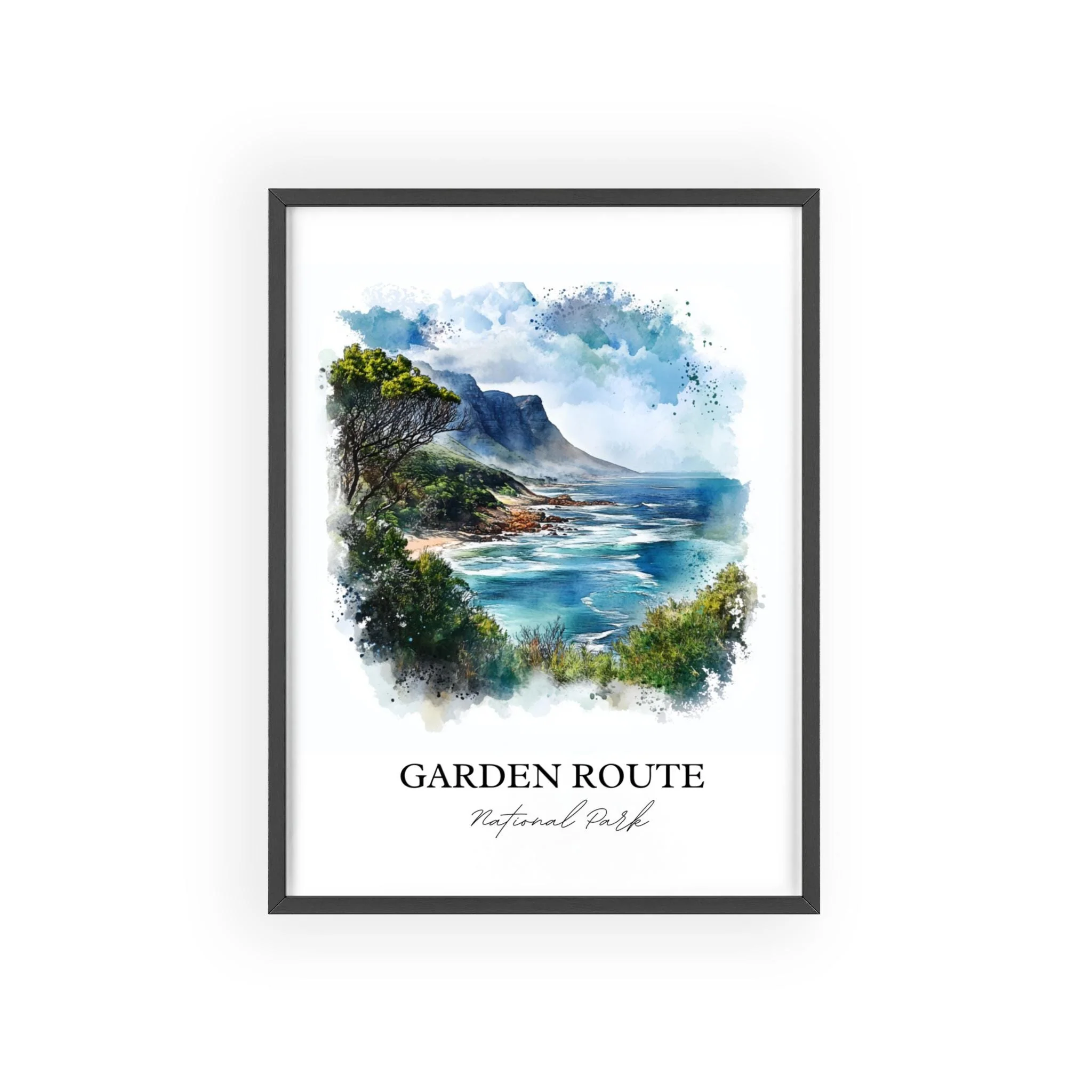 Garden Route National Park, South Africa – Watercolor Art Print - Image 7