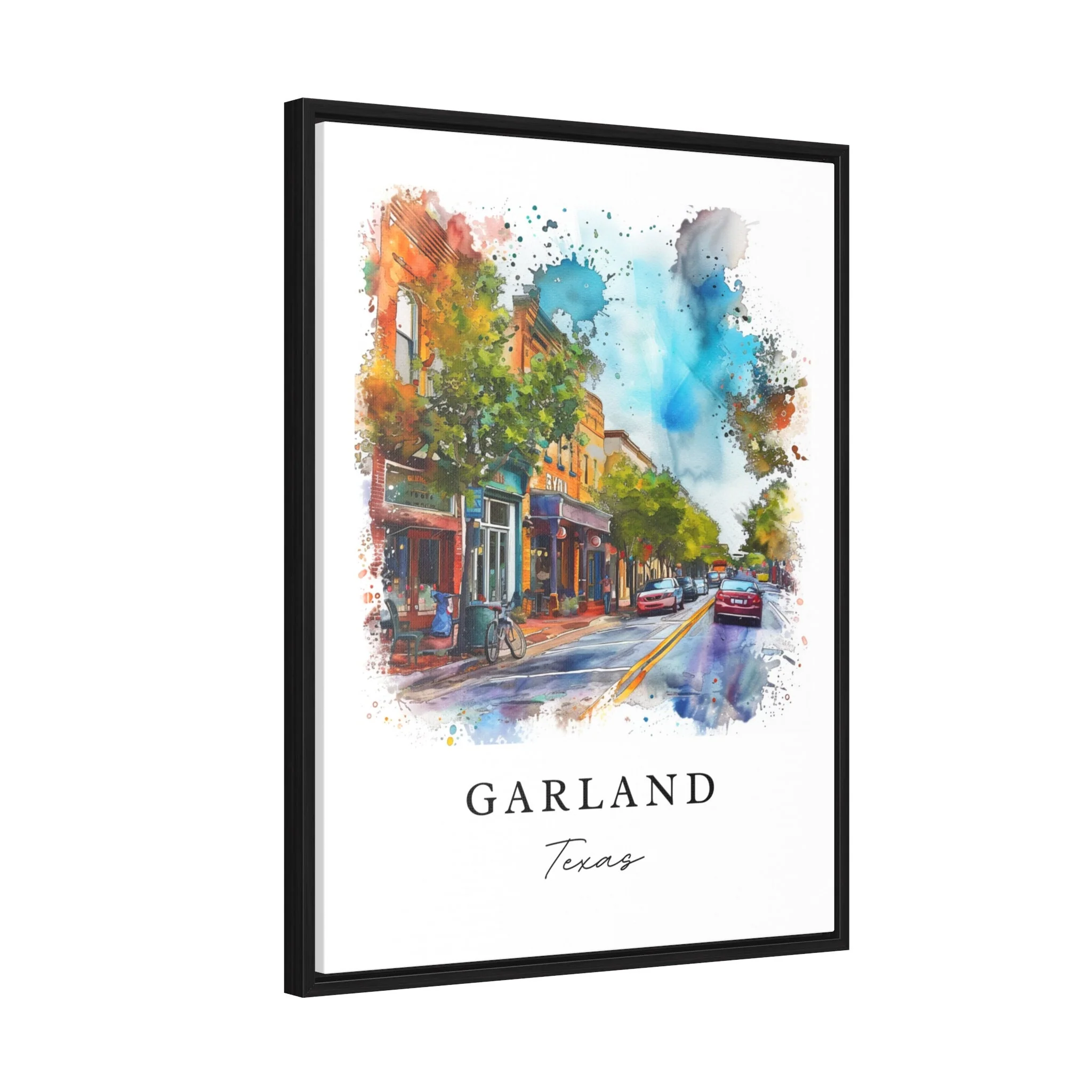 Garland, Texas Watercolor Art Print - Image 7