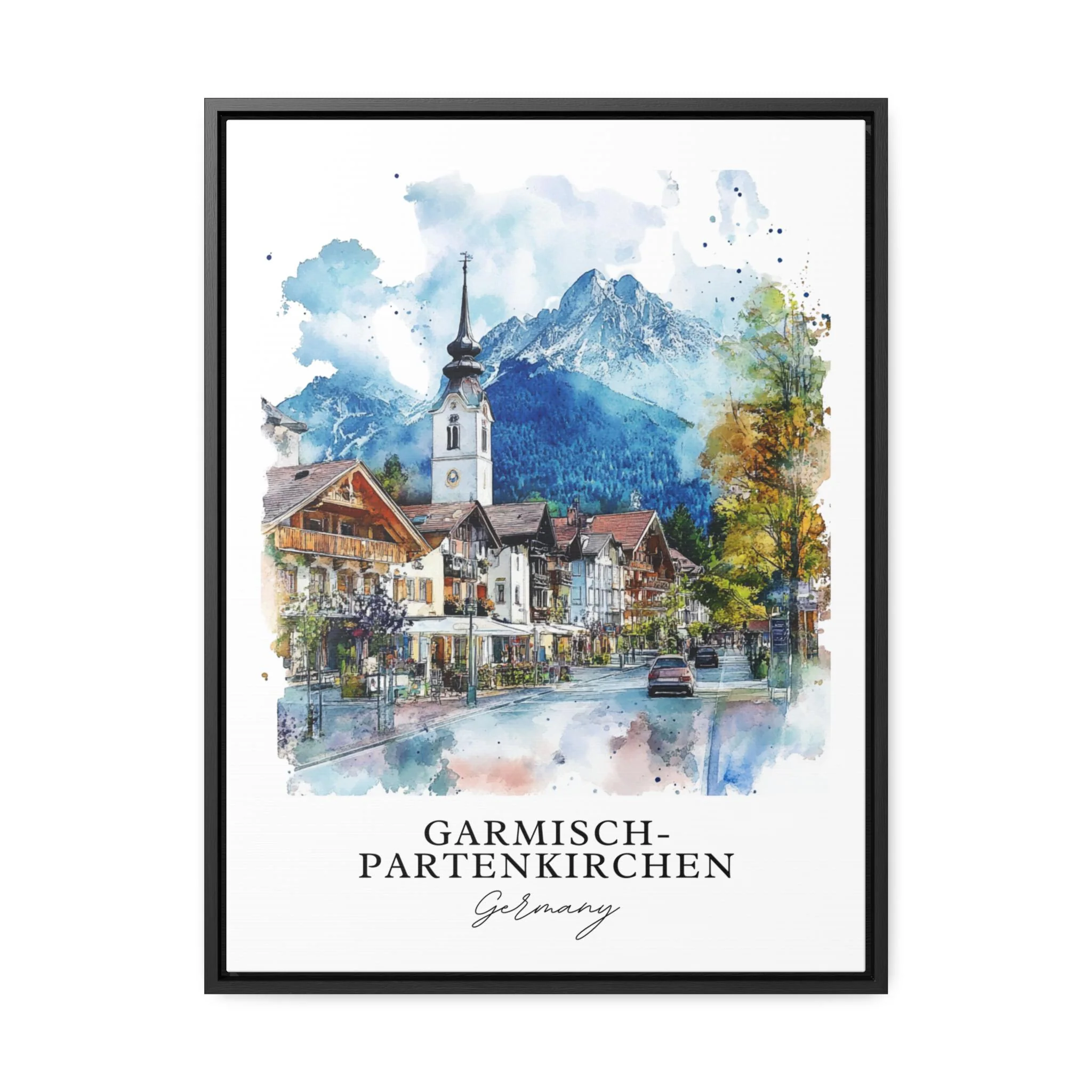 Garmisch-Partenkirchen, Germany – Watercolor Art Print - Image 5