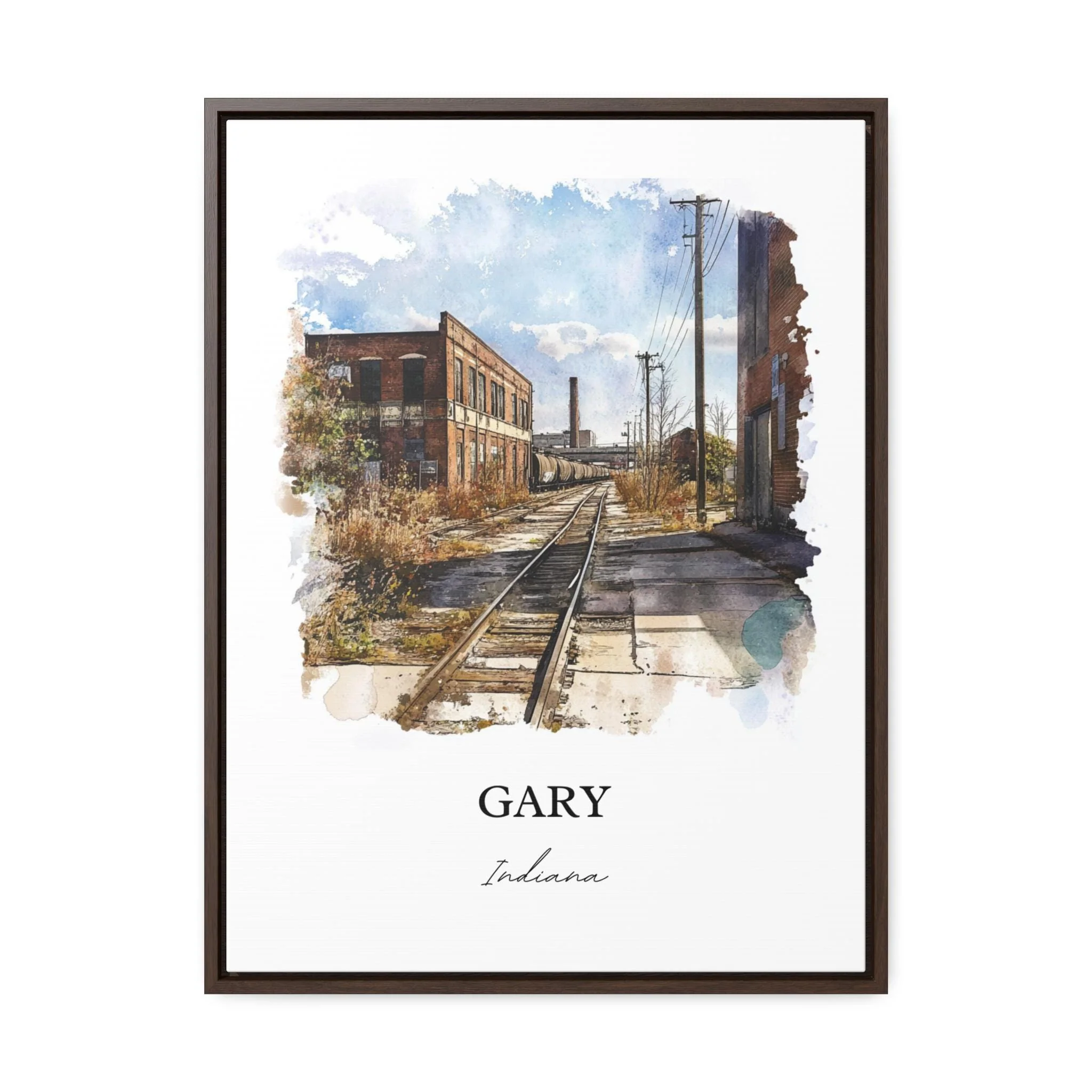 Gary, Indiana – Watercolor Art Print - Image 7