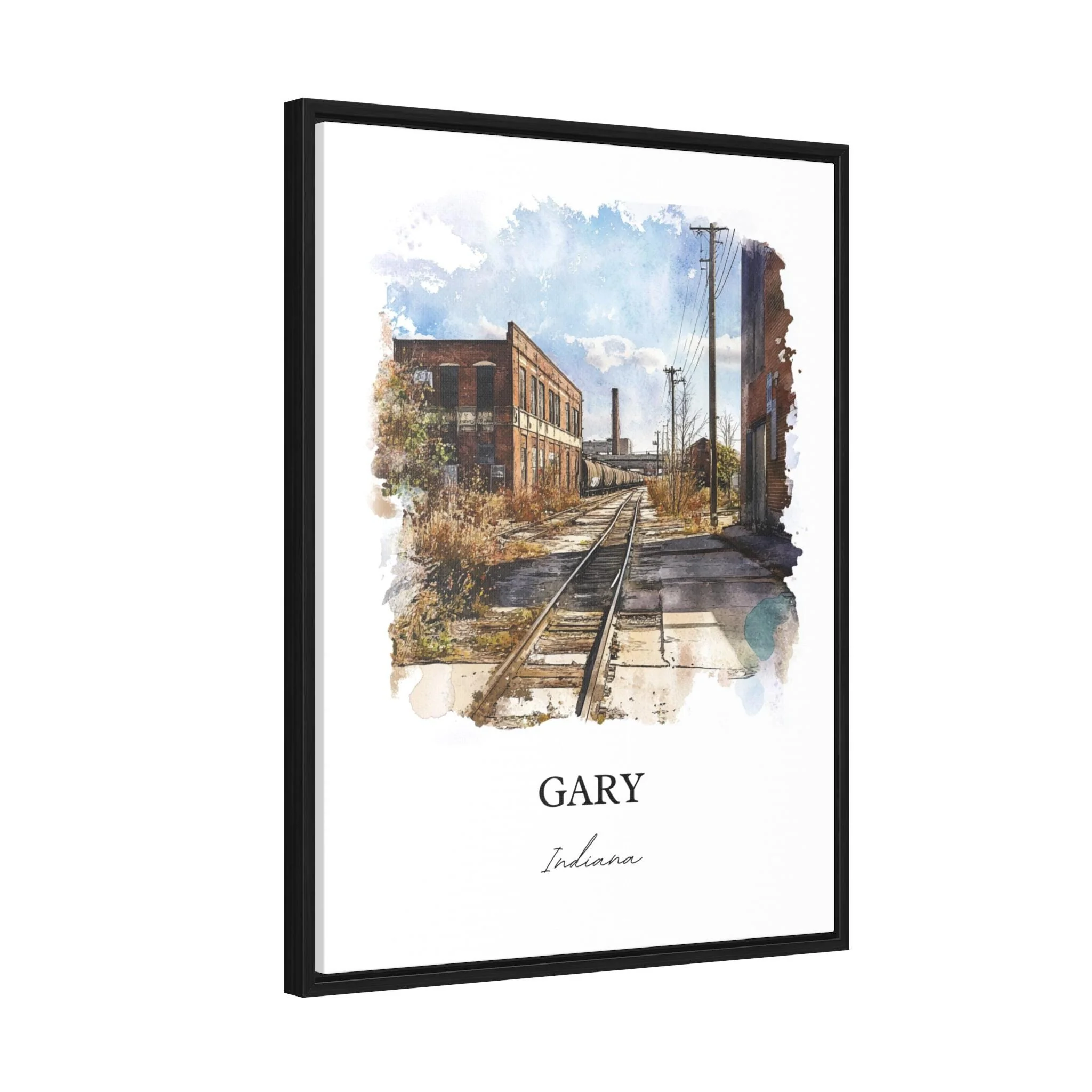 Gary, Indiana – Watercolor Art Print - Image 8