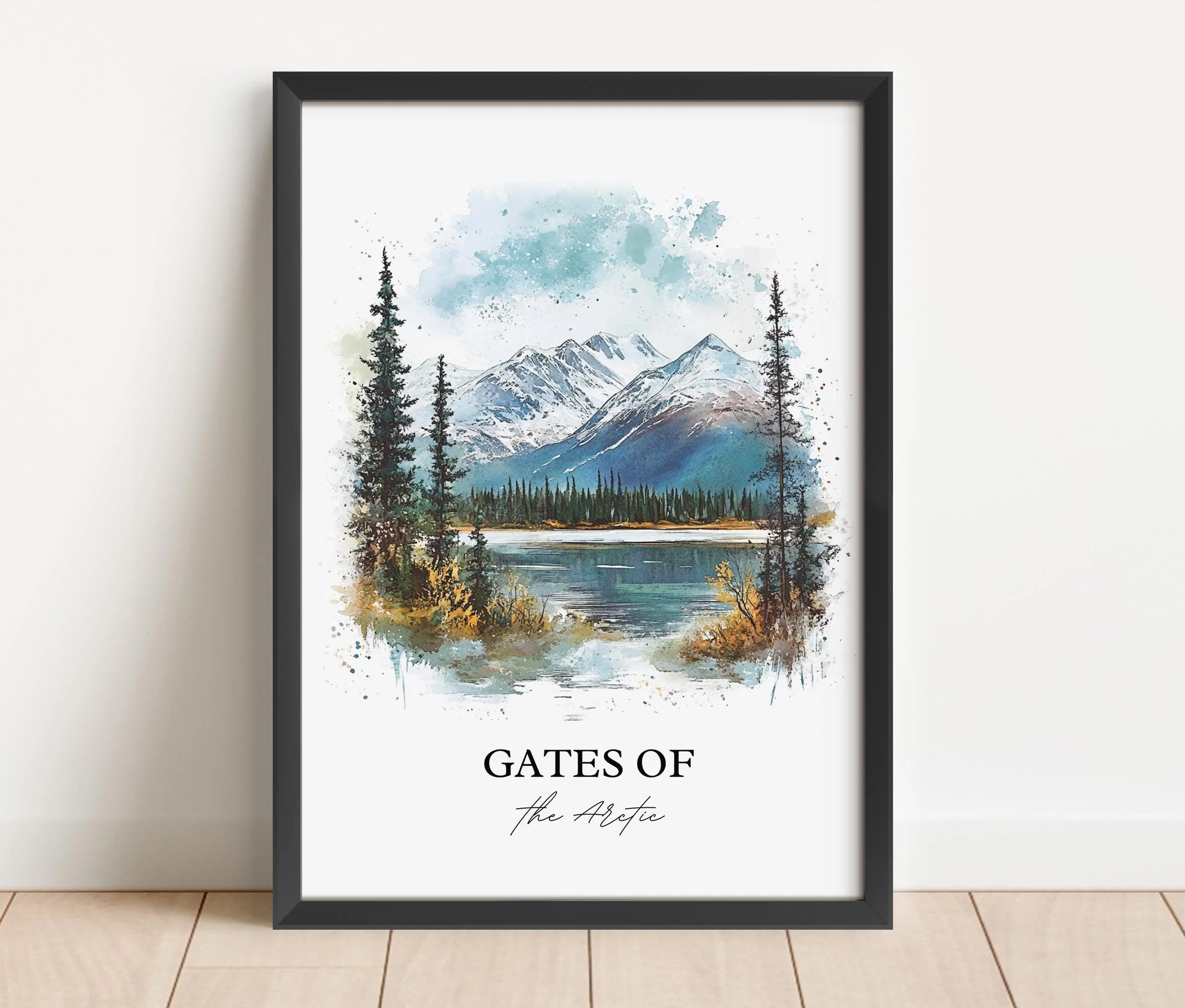 Gates of the Arctic, Alaska, USA – Watercolor Art Print - Image 6