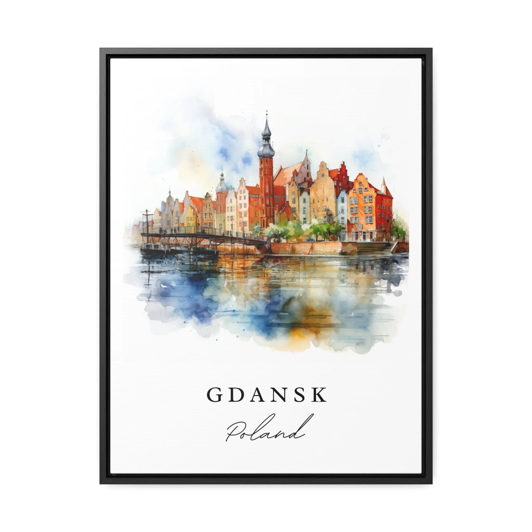 Gdansk, Poland – Watercolor Art Print - Image 5