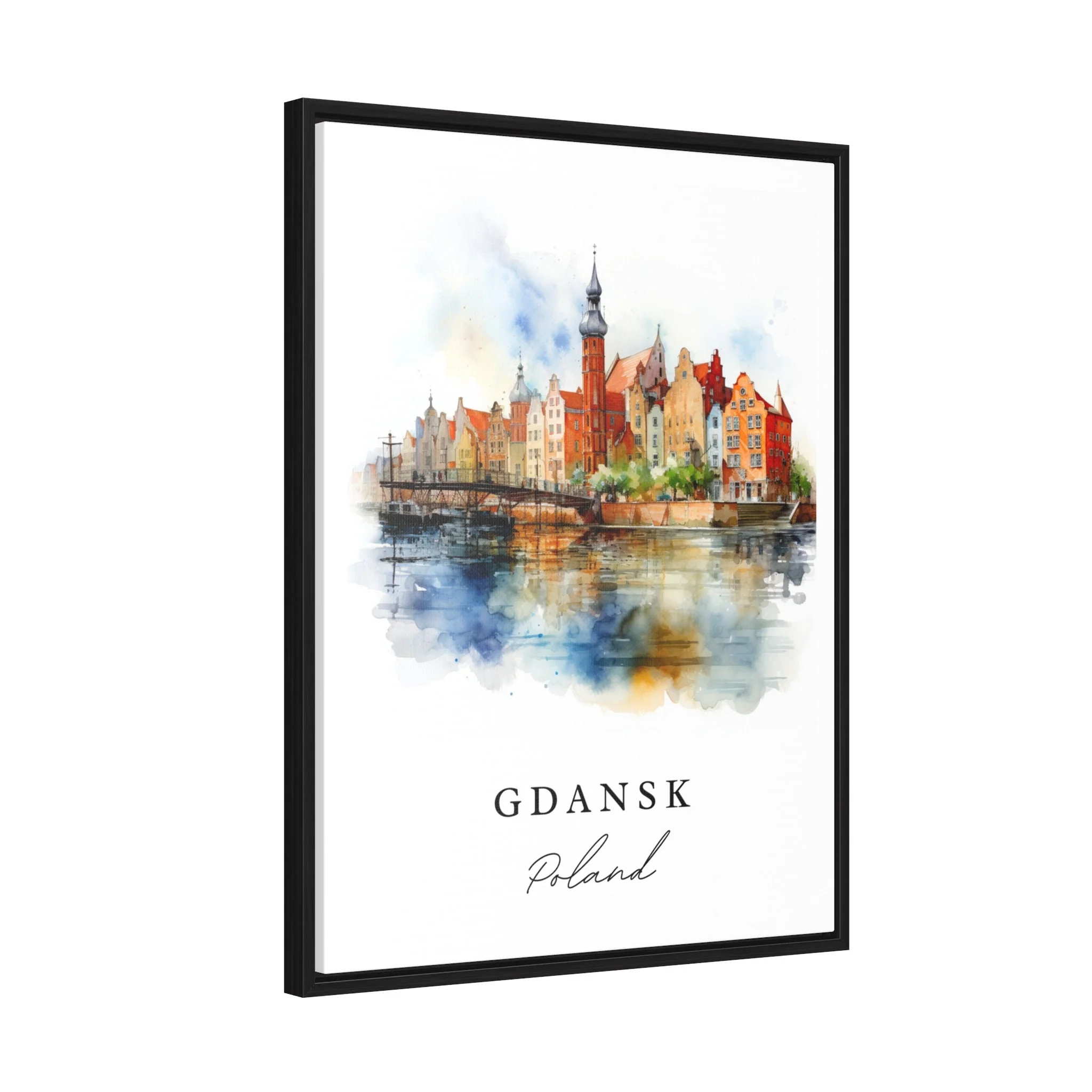 Gdansk, Poland – Watercolor Art Print - Image 6