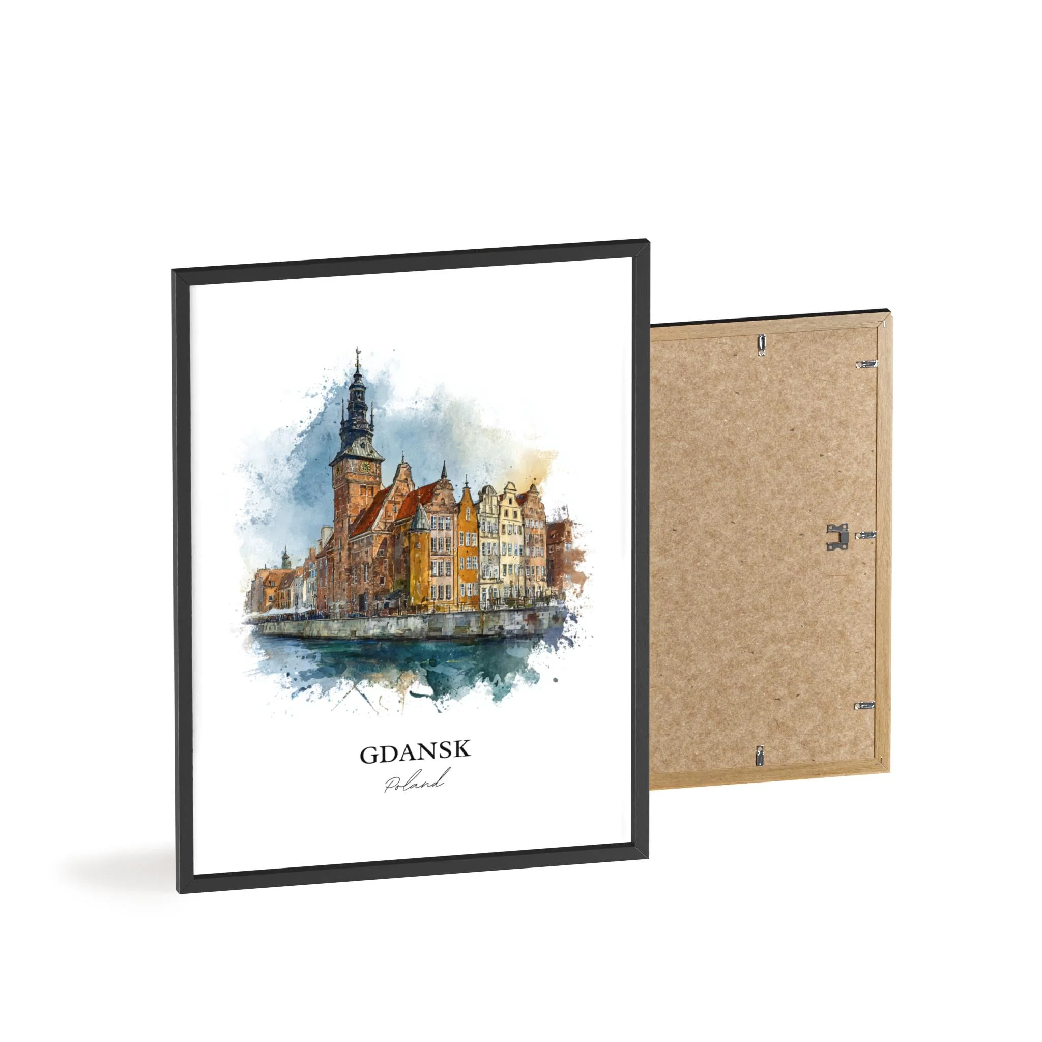Gdansk, Poland – Watercolor Art Print - Image 10