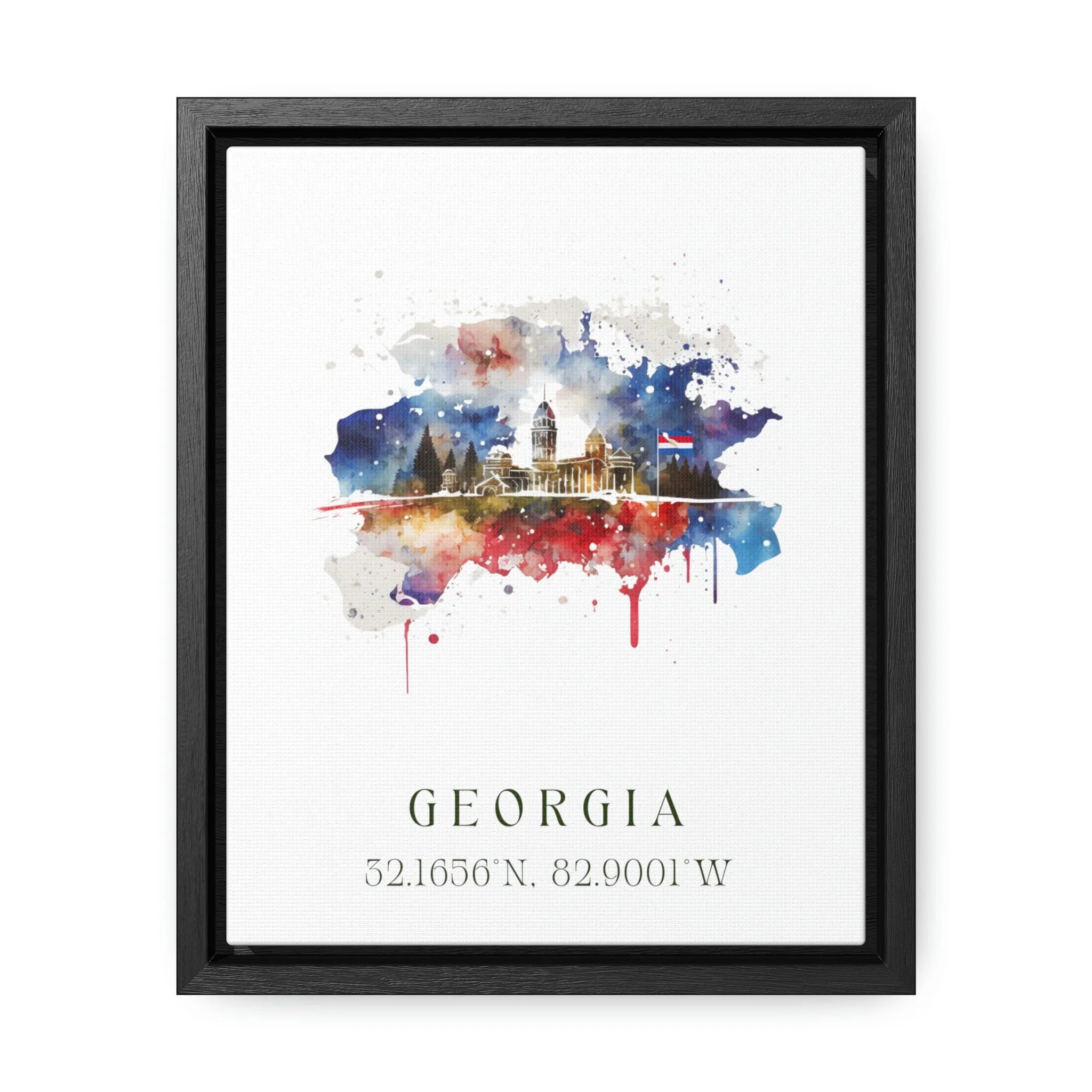 Georgia, Georgia – Watercolor Art Print - Image 2