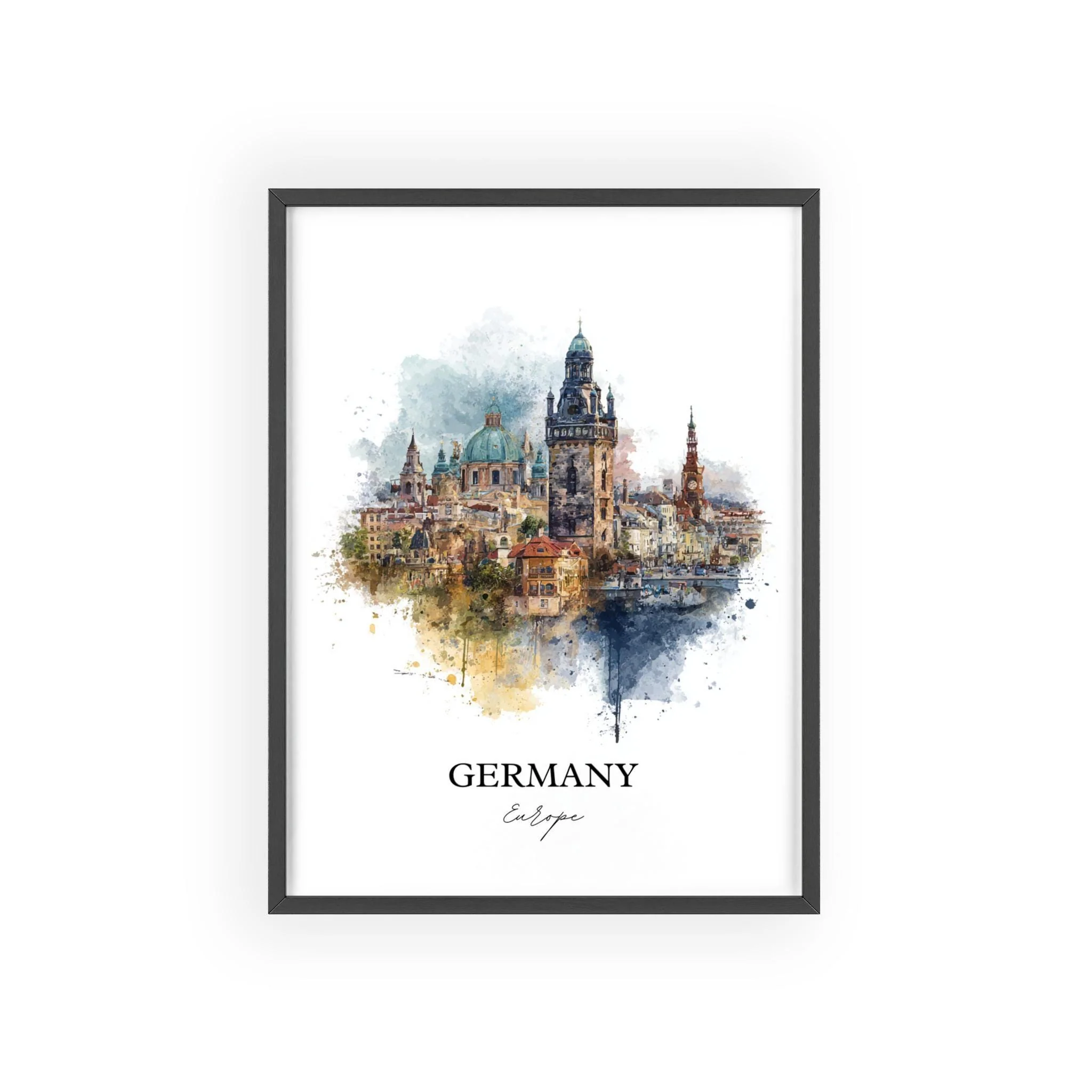 Germany, Europe – Watercolor Art Print - Image 7