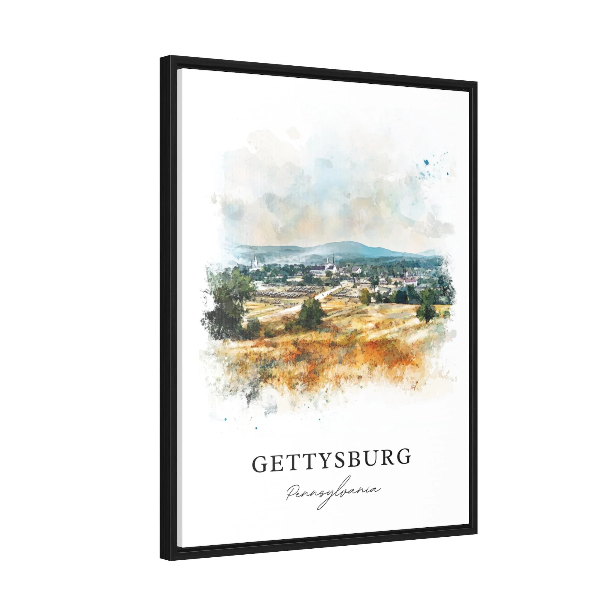 Gettysburg, USA – Watercolor Art Print - Image 2