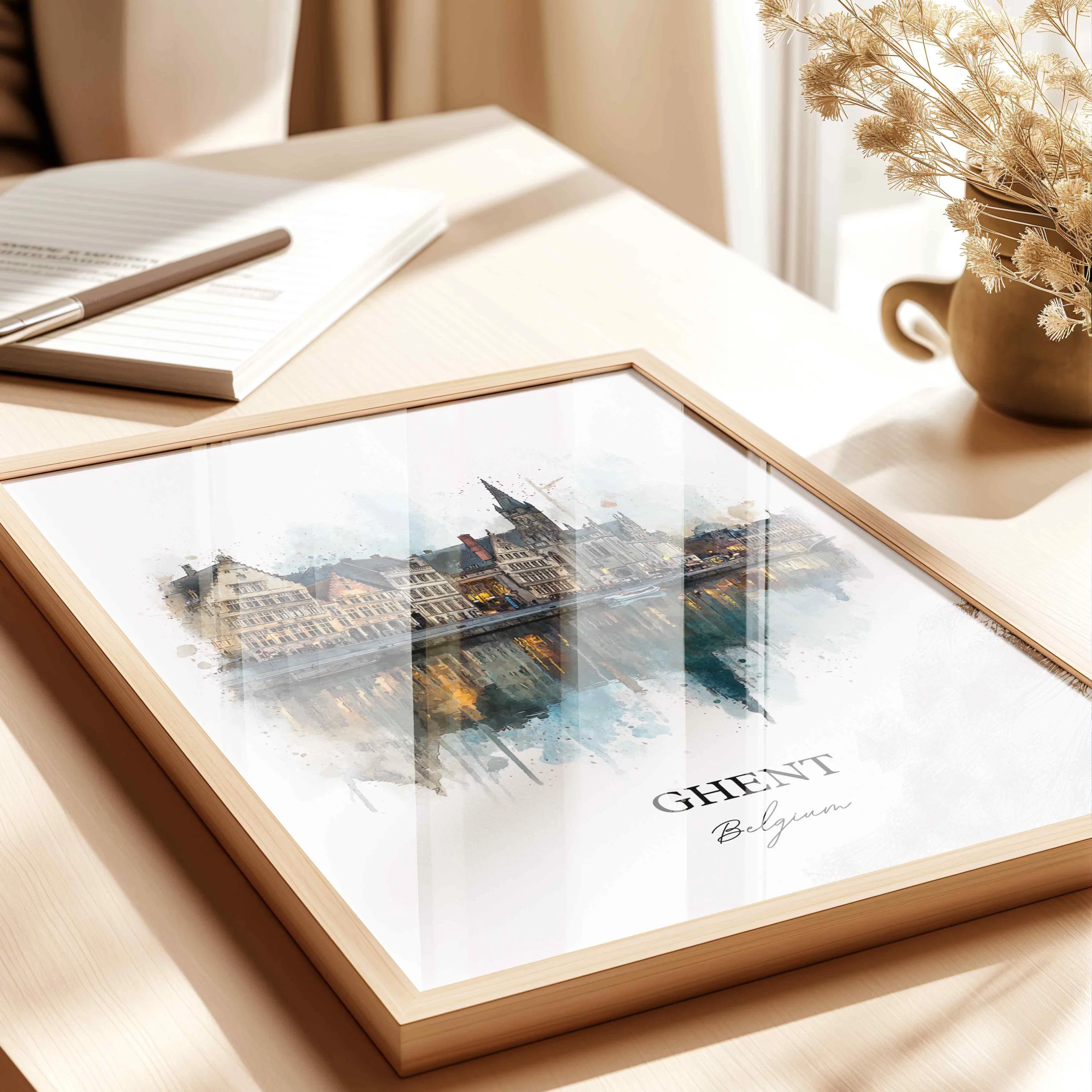 Ghent, Belgium – Watercolor Art Print - Image 7