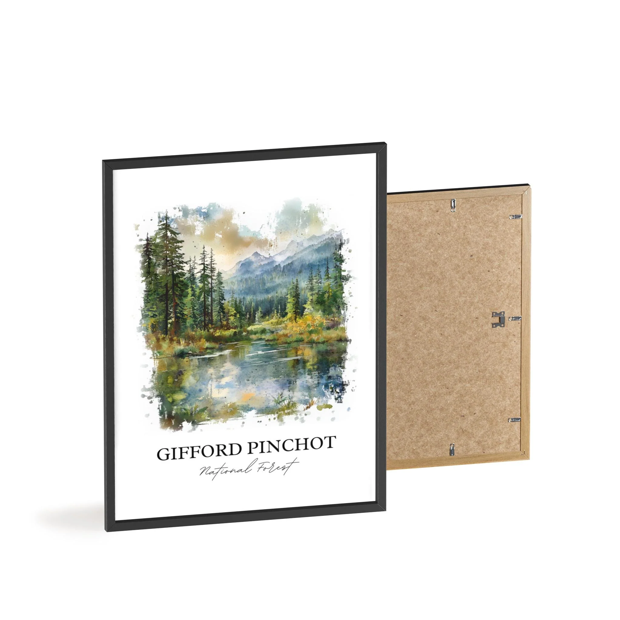 Gifford Pinchot Forest, Washington, USA – Watercolor Art Print - Image 8