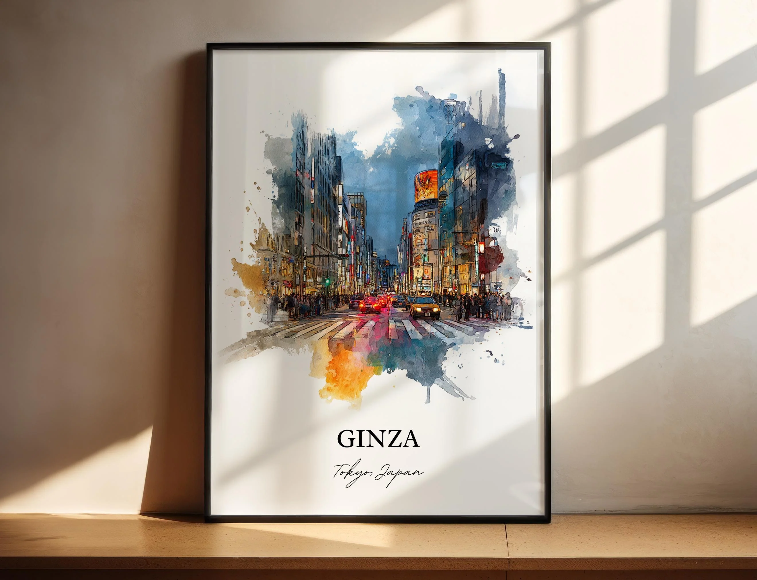 Ginza, Japan – Watercolor Art Print
