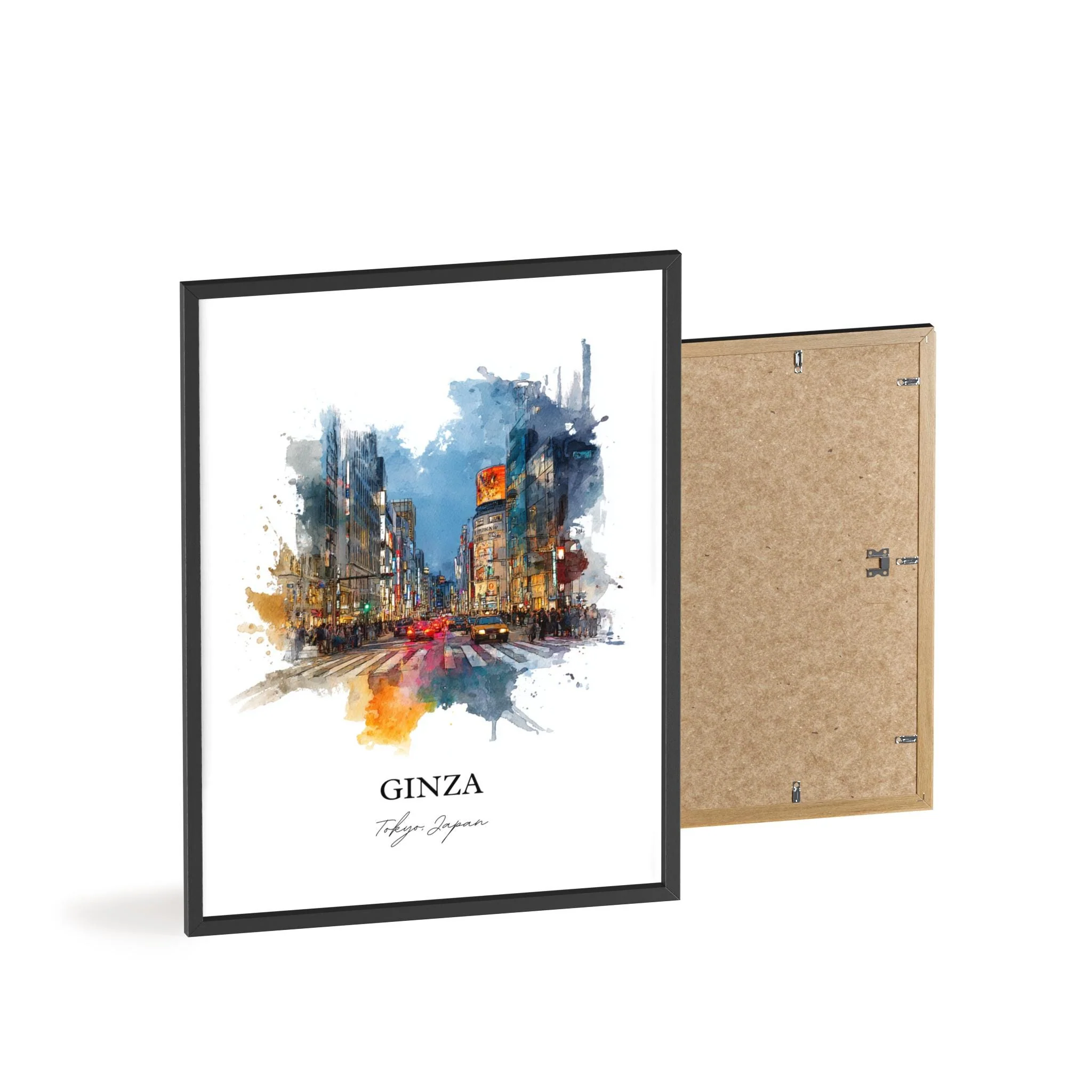 Ginza, Japan – Watercolor Art Print - Image 10